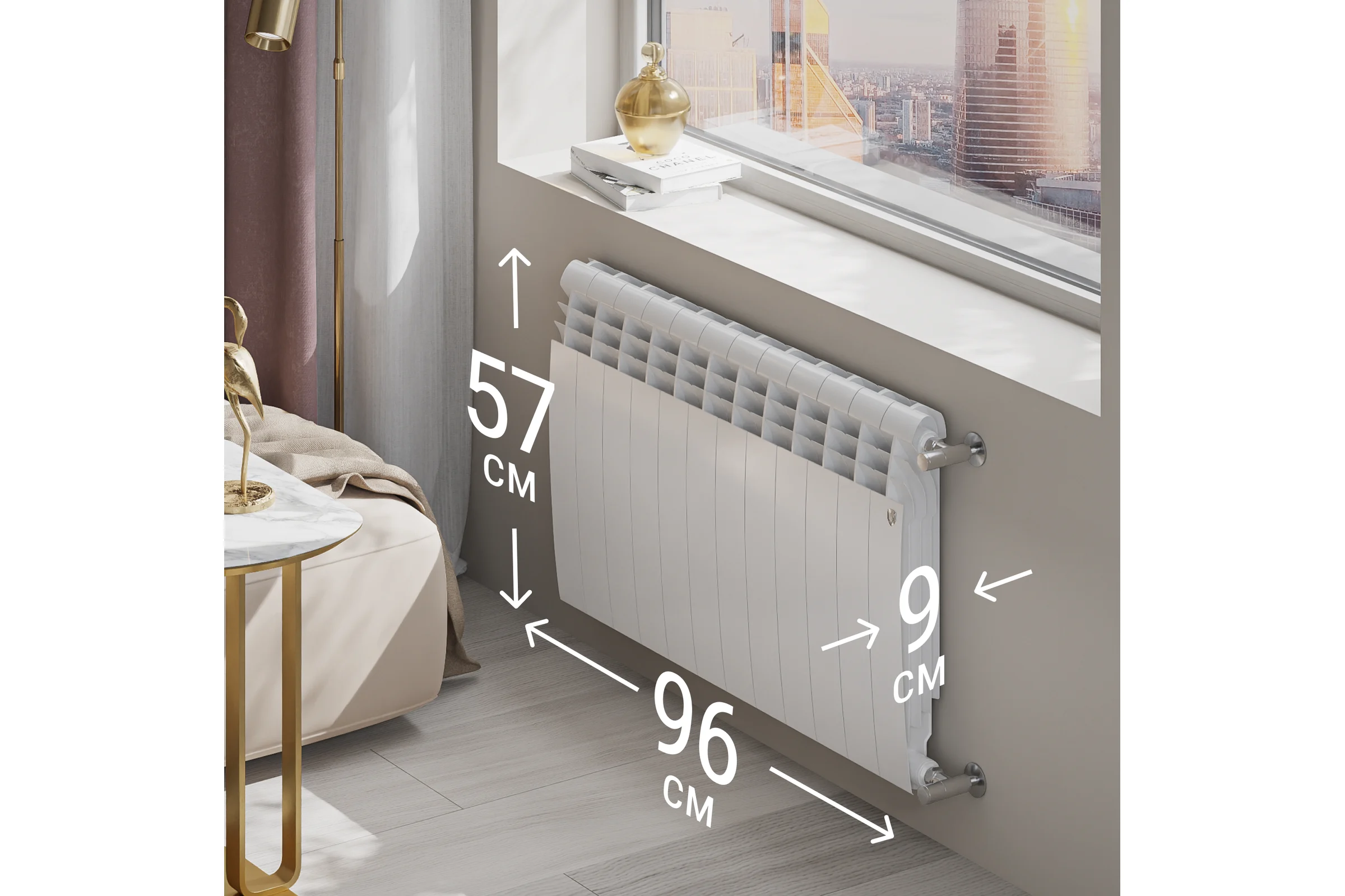 Радиатор Royal Thermo BiLiner 500/Bianco Traffico - 12 секц. НС-1176295