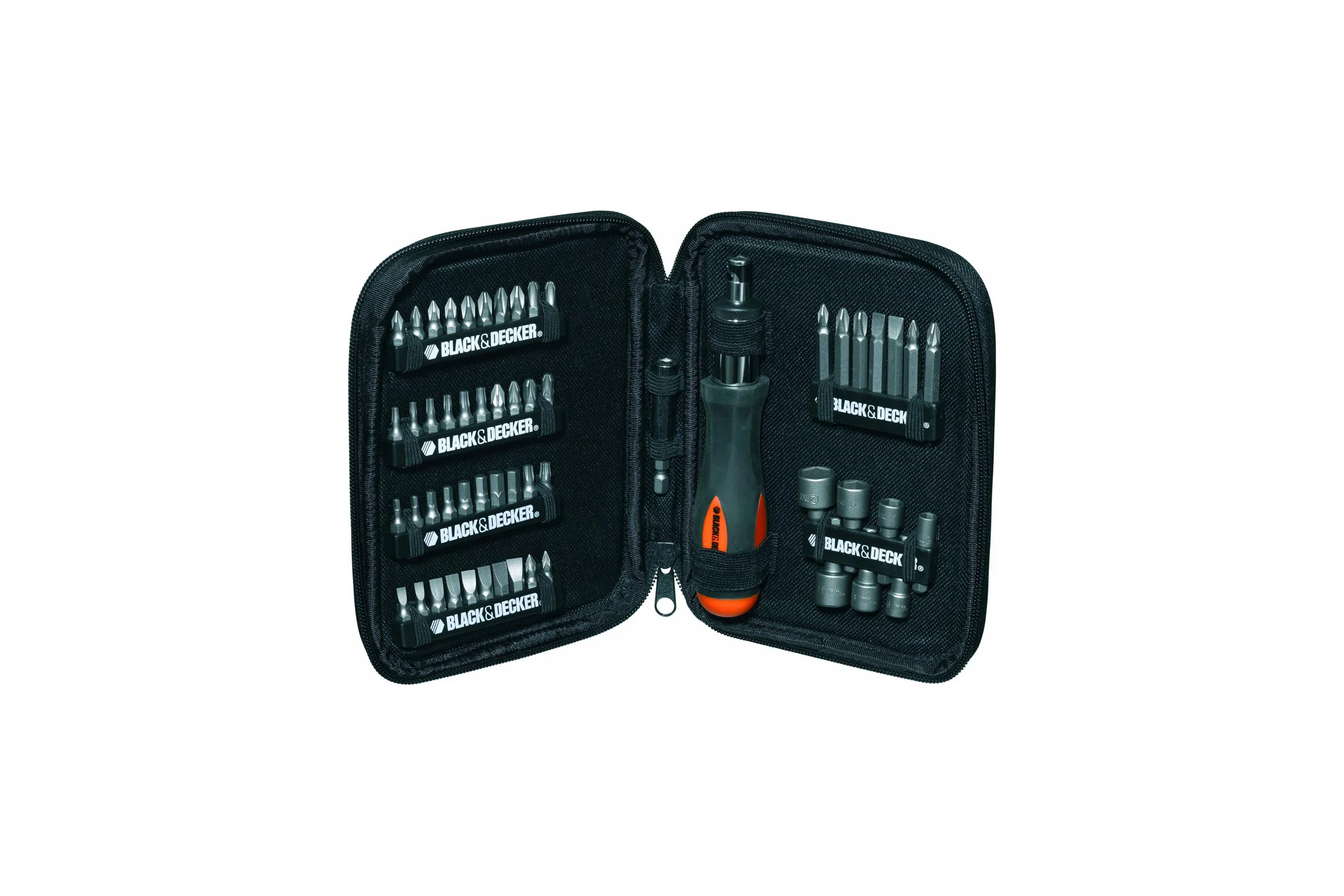 Набор отверточных насадок с отверткой 56 шт Black+Decker A 7104