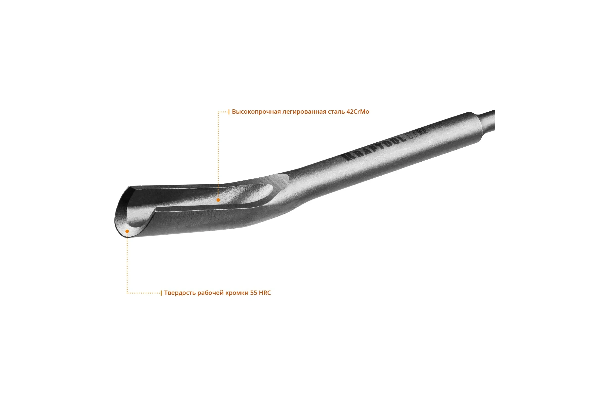 Зубило канальное для перфораторов SDS-Plus (22x250 мм) ALLIGATOR Kraftool 29328-22-250_z01