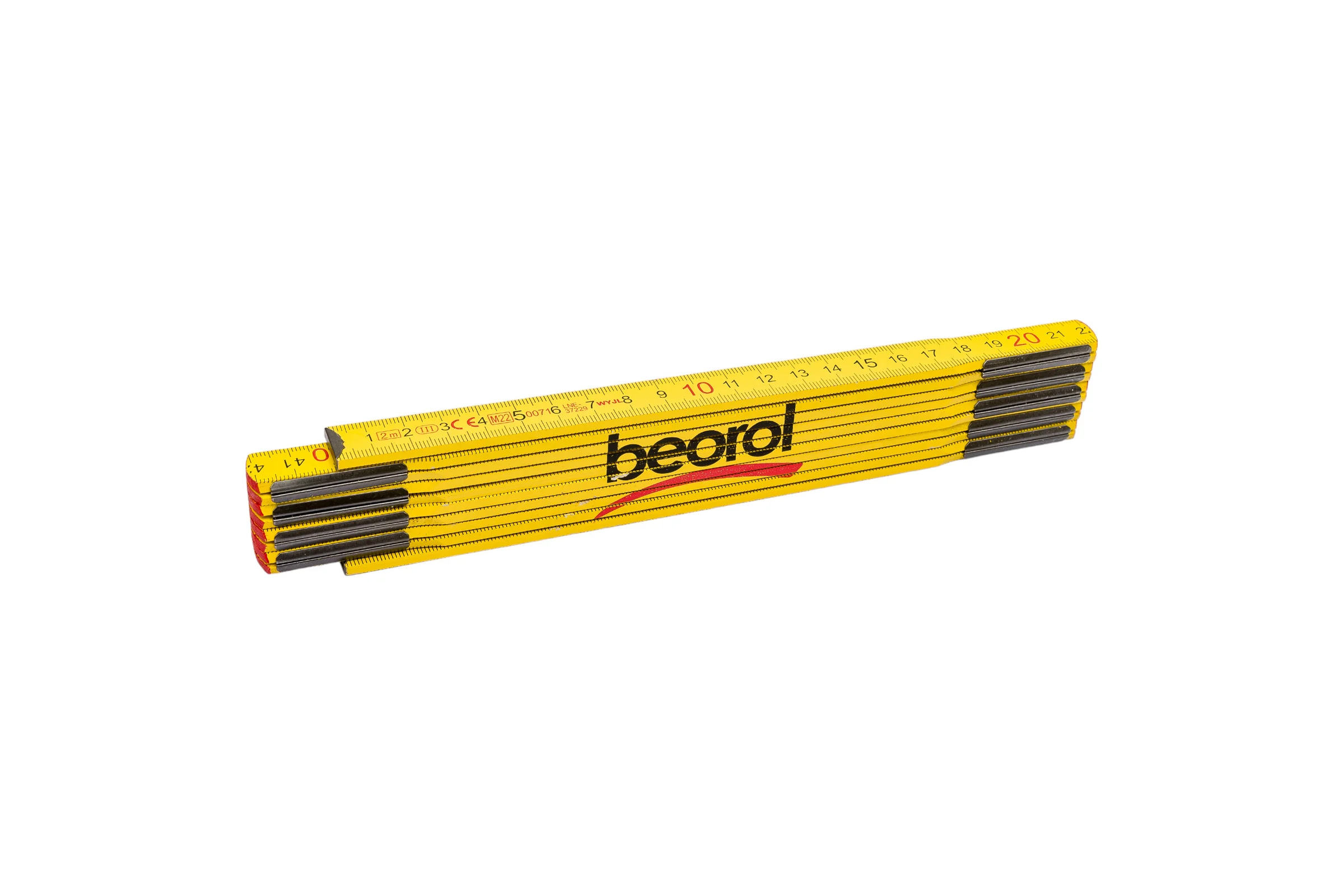 Складной метр BEOROL 2 м х 16 мм деревянный 245880
