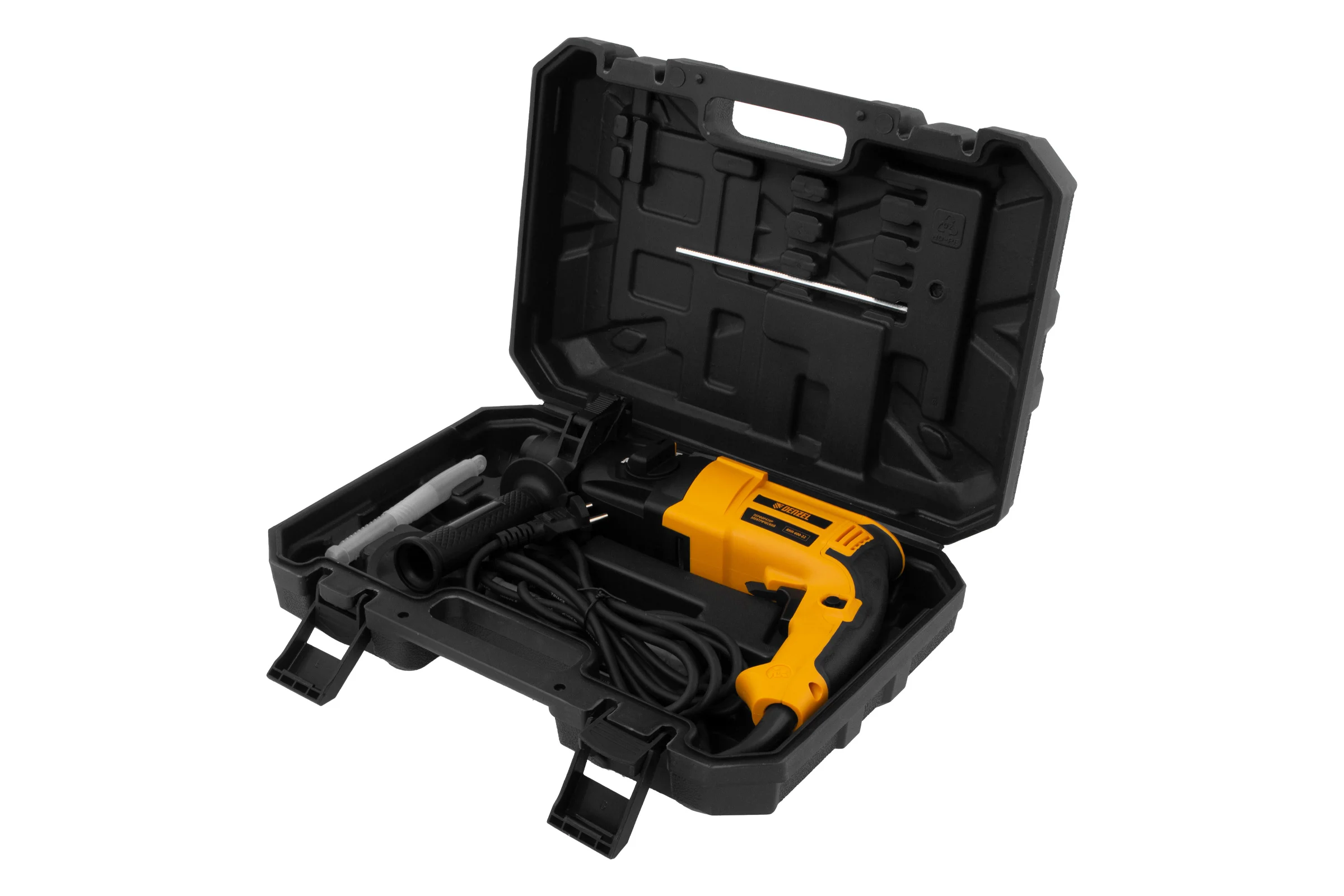 Электрический перфоратор Denzel rhh-600-22, sds-plus, 600 вт, 2.5 дж, 2 режима 26602