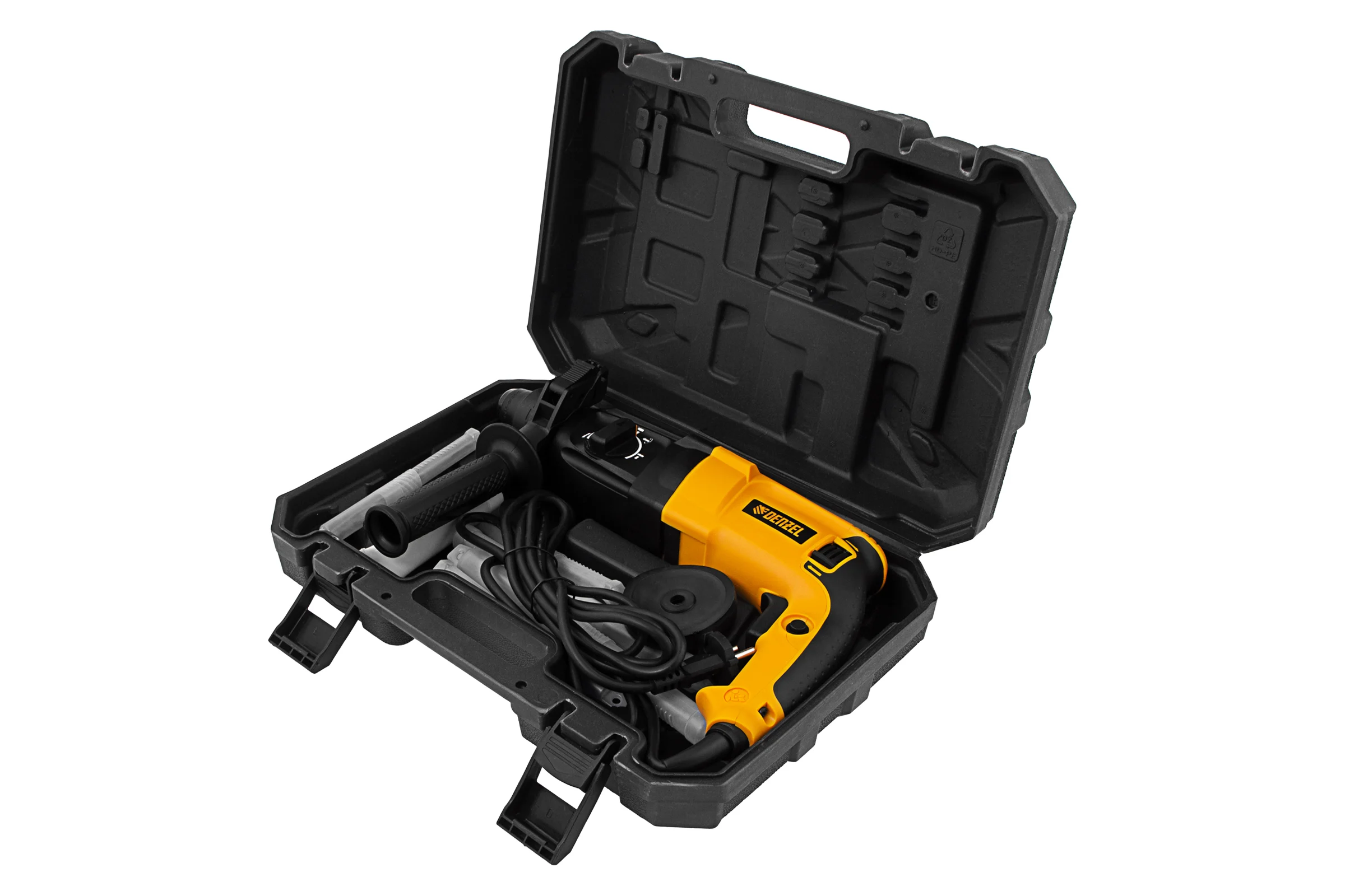 Электрический перфоратор Denzel rhh-800-26, sds-plus, 800 вт, 3 дж, 3 плюс 1 режим 26607