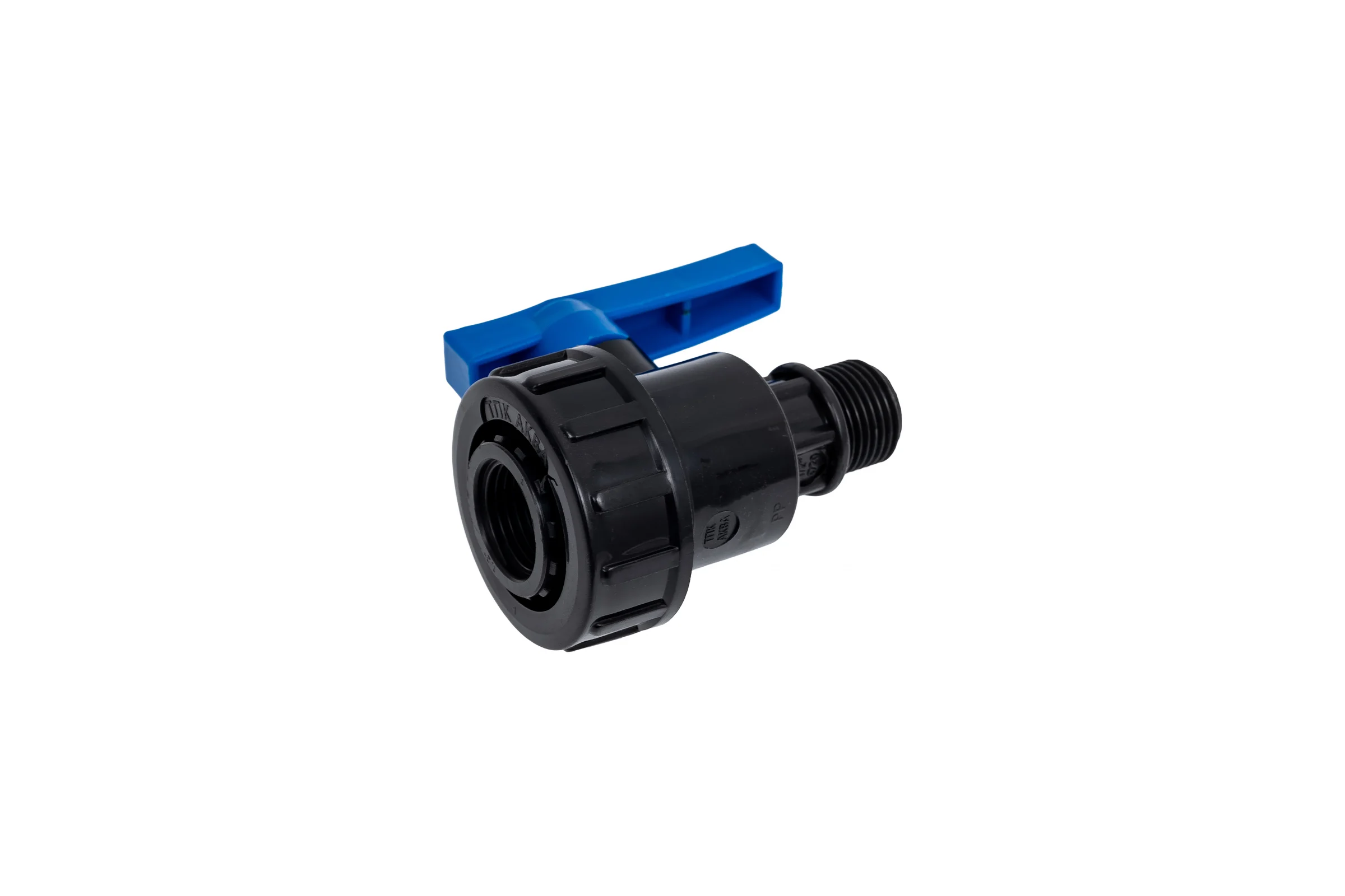 Шаровой компрессионный кран ПОЛИТЭК ВР/НР 1/2x1/2 ТПК-АКВА, 552221212