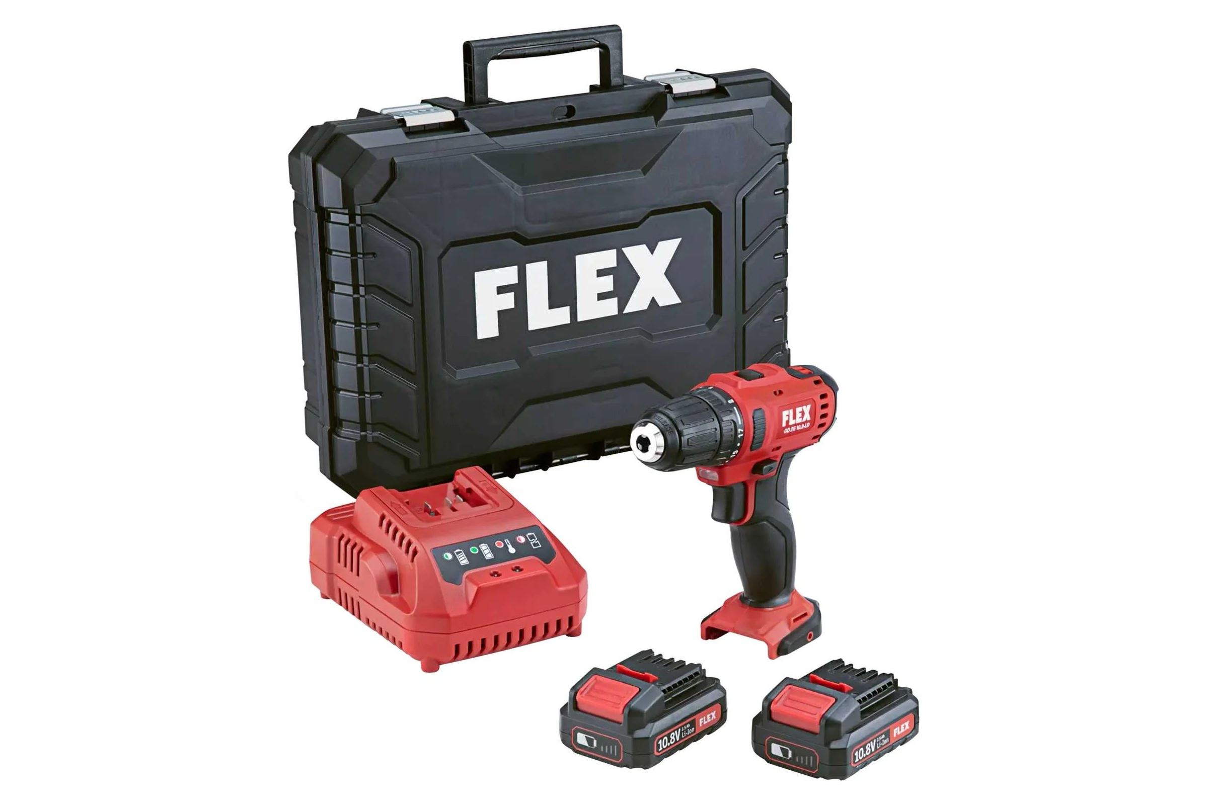 Двухскоростной аккумуляторный шуруповерт FLEX DD 2G 10.8-LDBC/2.5 516155