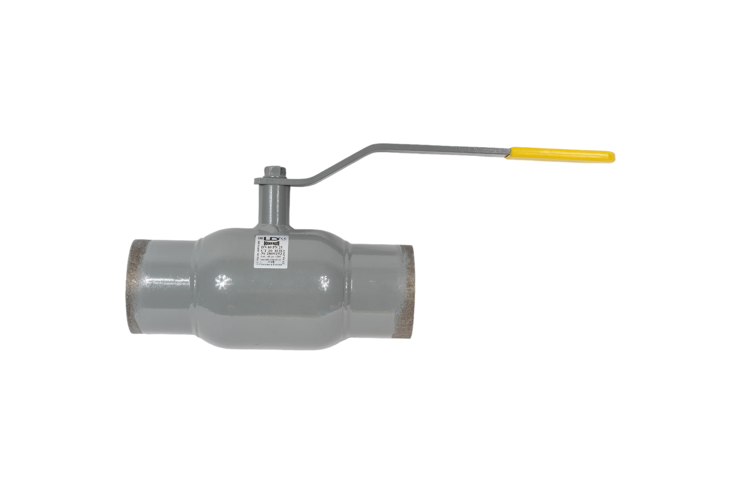 Кран шаровый LD КШЦП из стали 20 Ду80/70 Ру2,5МПа 12200809252MULD000000000