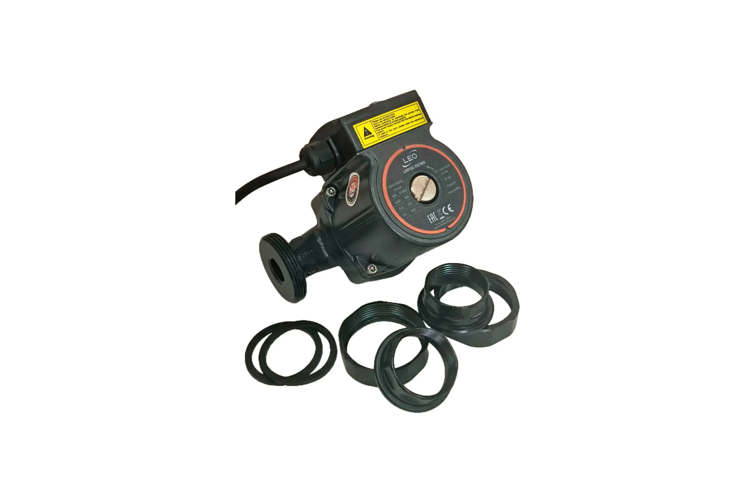 Циркуляционный насос LEO LRP 32-70/180, 105/130/150 Вт, 220В, Q 37/50/67 лмин, Hmax 5.2/6/6.3 м 1093