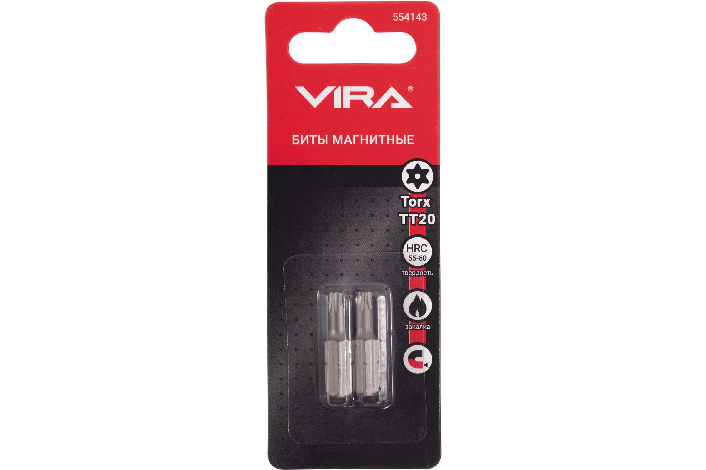 Биты магнитные VIRA CR-V TORX T20 25 мм 2 шт 554143