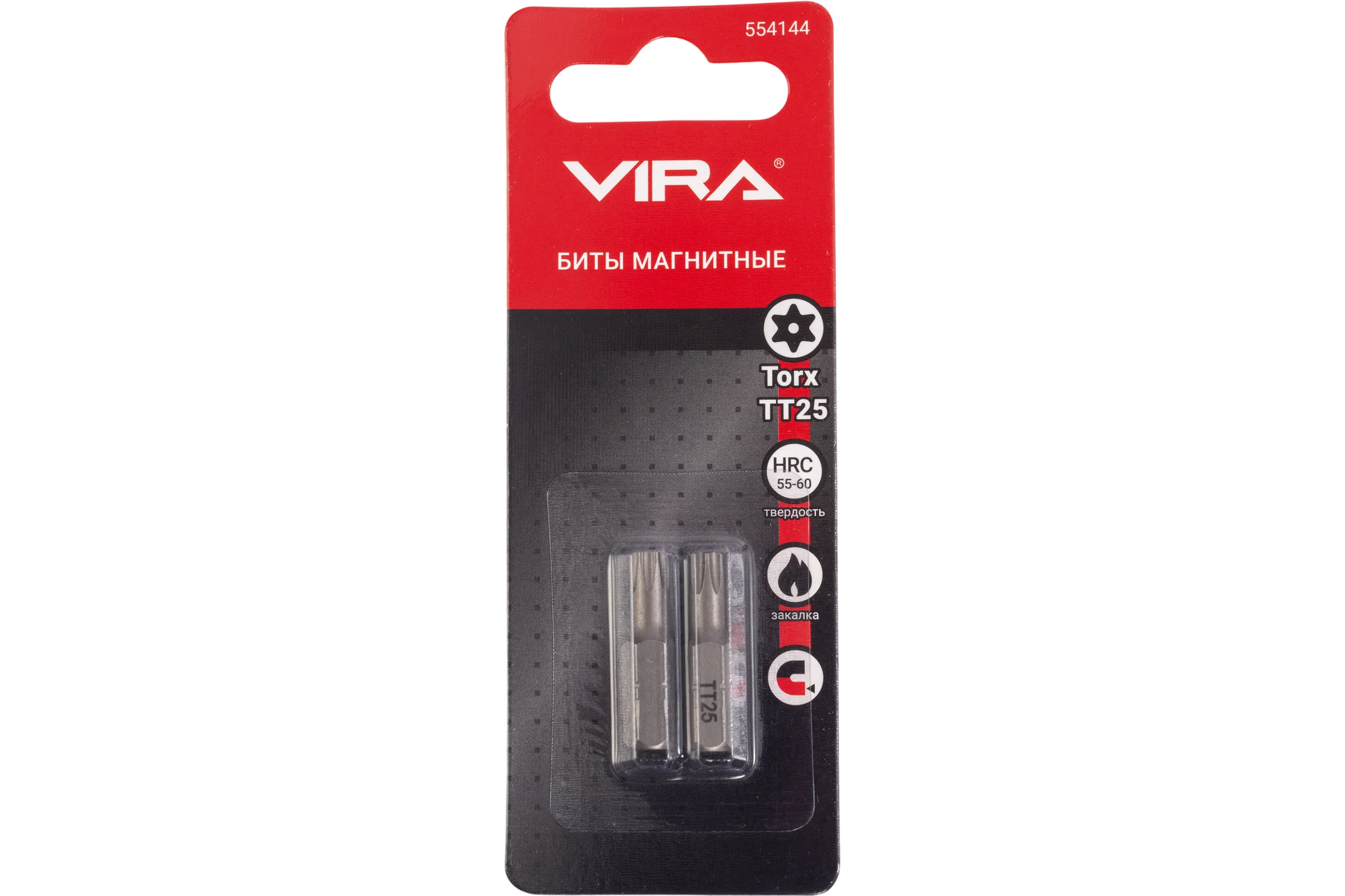 Биты магнитные VIRA CR-V TORX T25 25 мм 2 шт 554144