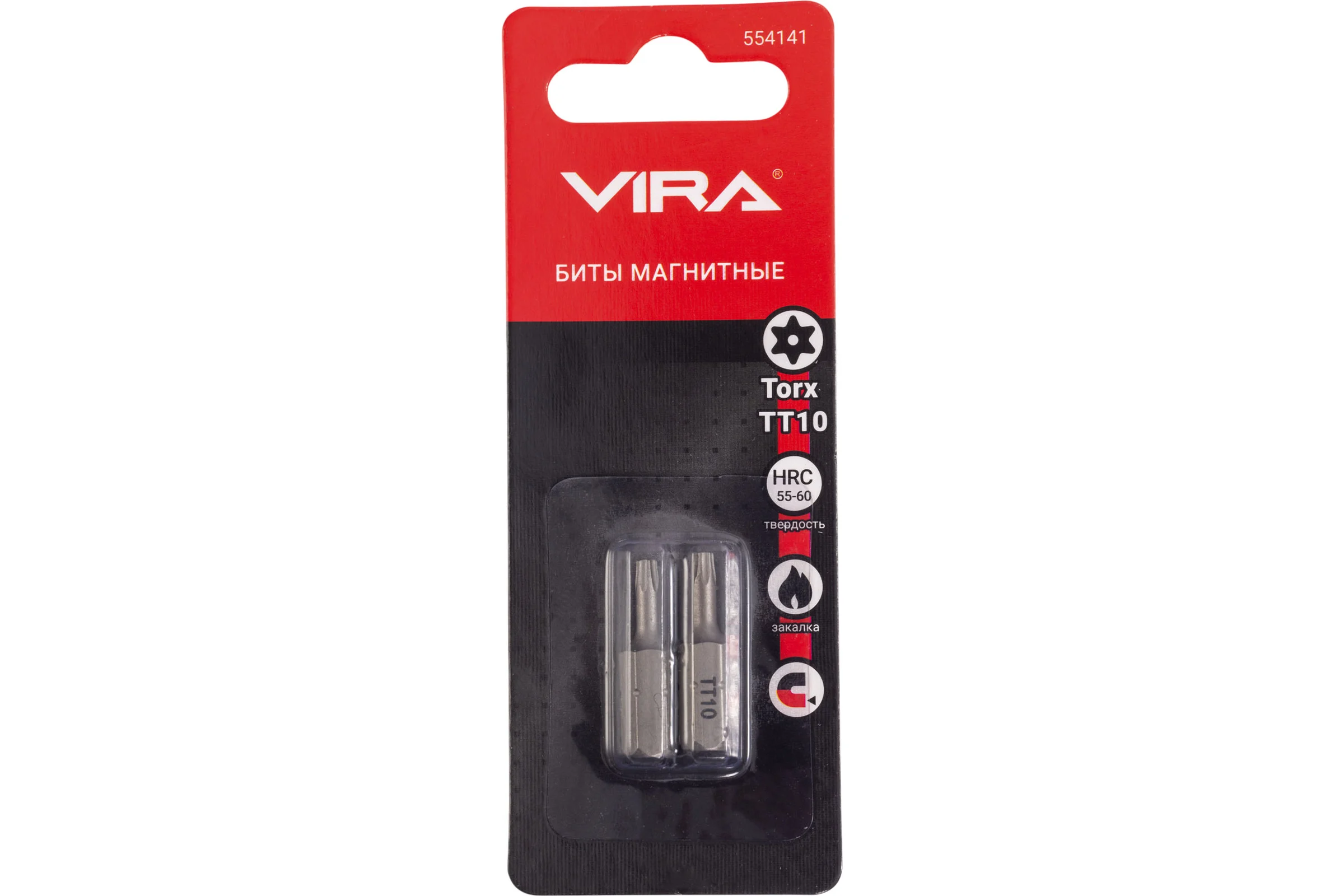 Биты магнитные VIRA CR-V TORX T10 25 мм 2 шт 554141