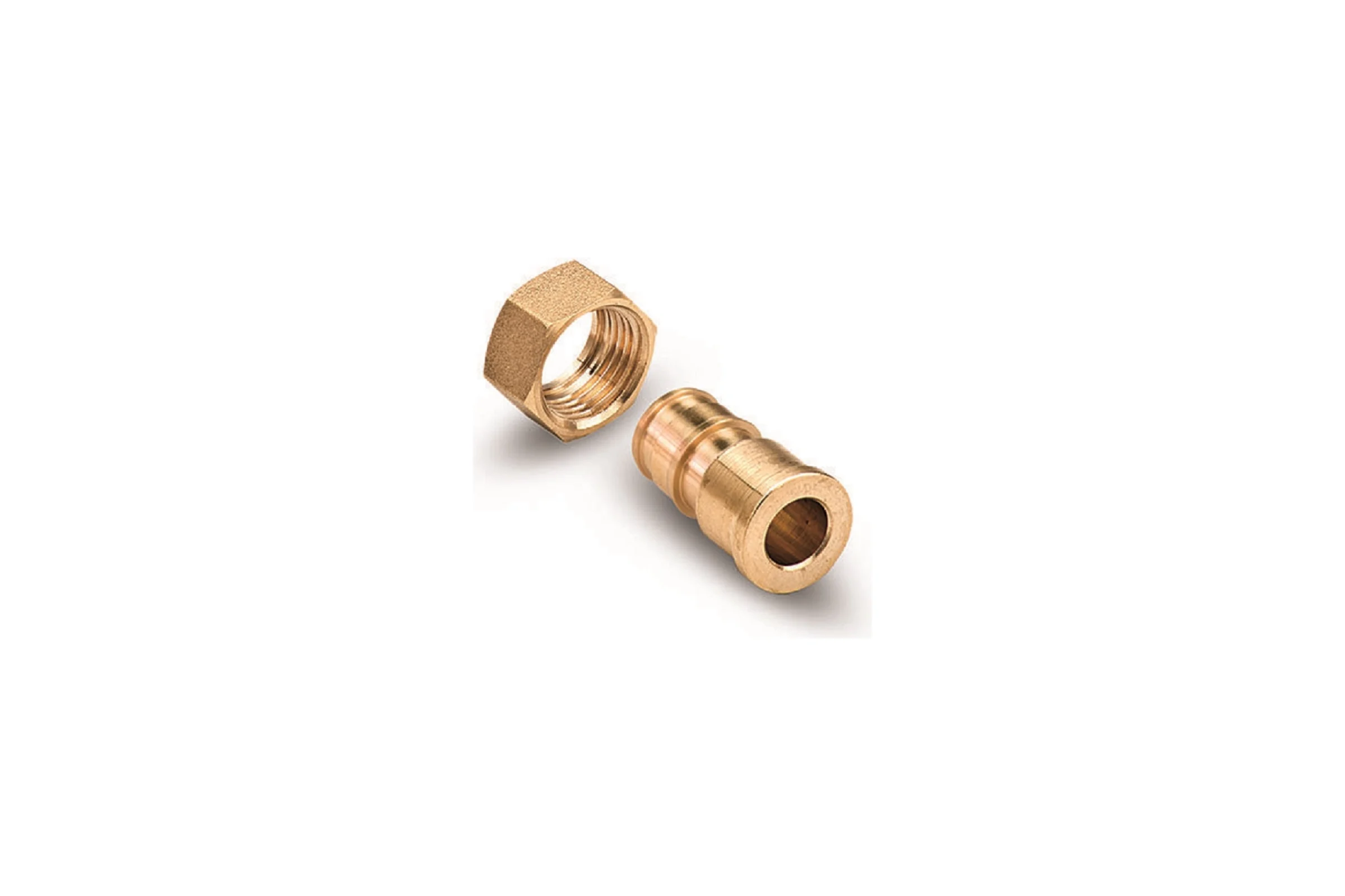 Соединитель BARBI Rayper латунь 25x3/4" с накидной гайкой 10 бар, t-95 град С, KRM2534
