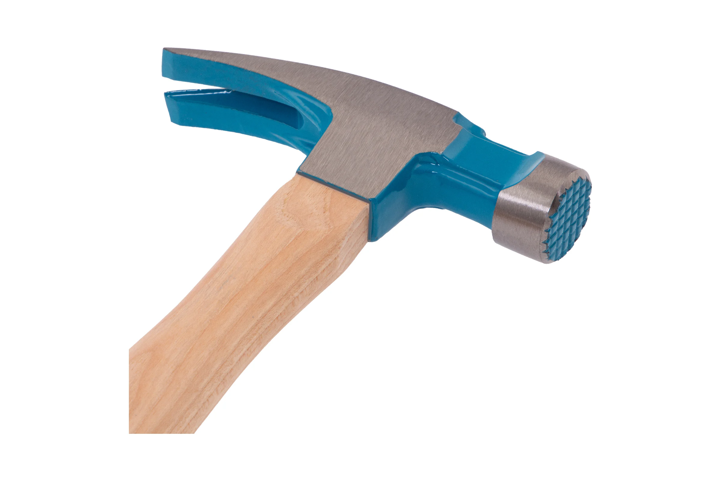 Молоток-гвоздодер GROSS 380 г, угол 75, магнит, обрезиненная рукоятка american hickory 10413