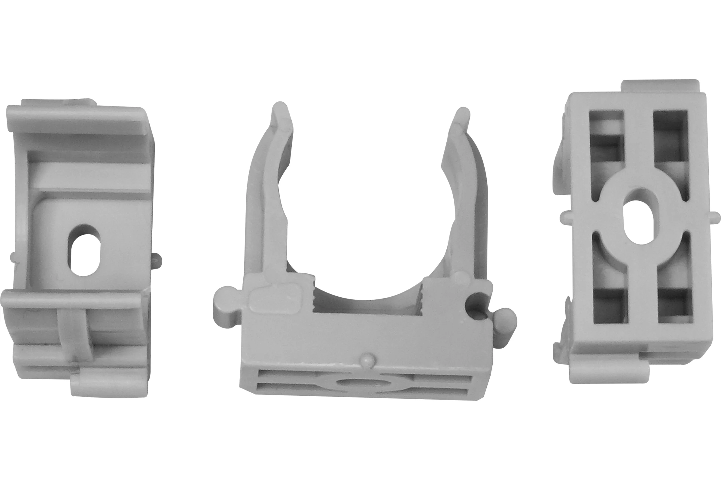 Крепежная клипса для монтажа газовым монтажным пистолетом FIXPISTOLS F-CPE16 серая, 100 шт. 2-2-4-4614