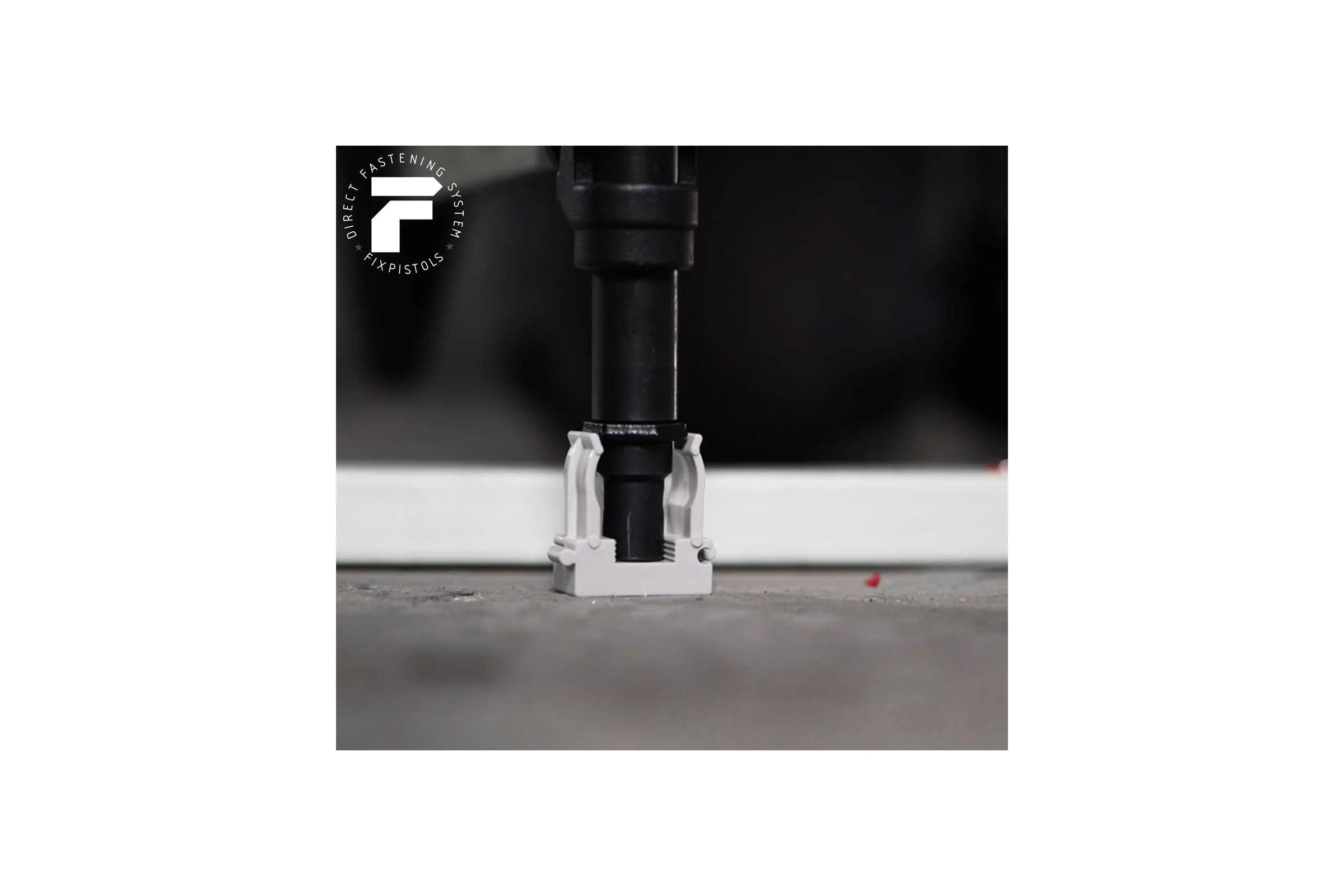 Крепежная клипса для монтажа газовым монтажным пистолетом FIXPISTOLS F-CPE16 серая, 100 шт. 2-2-4-4614