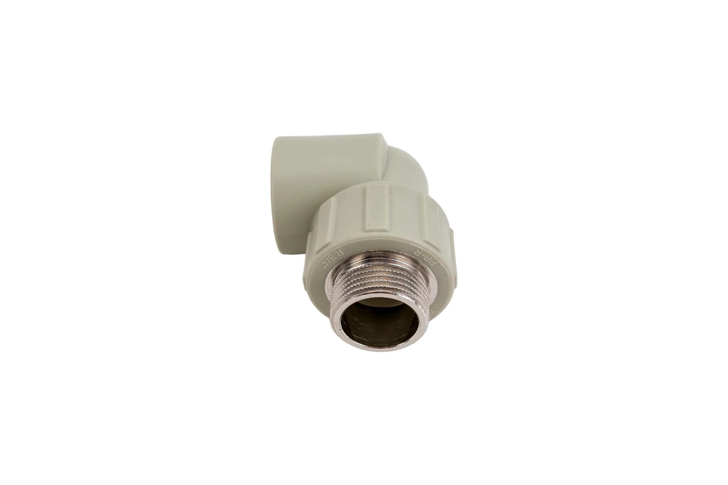 Угольник комбинированный ПОЛИТЭК 25x3/4 нар. р. PPRC (СЕРЫЕ) 9410002534С