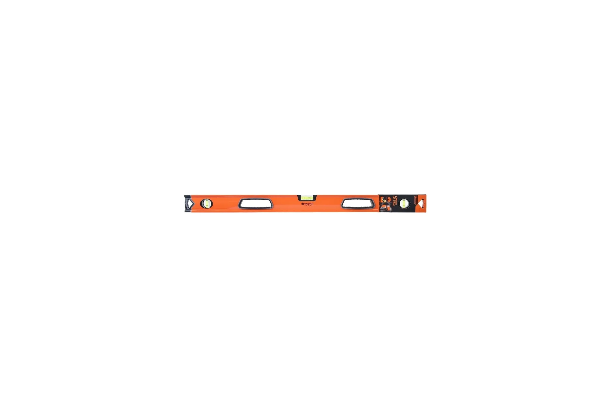 Уровень TACTIX BOX-Style с фиксированными глазками 1200 мм, погрешность 0,5 мм 251019
