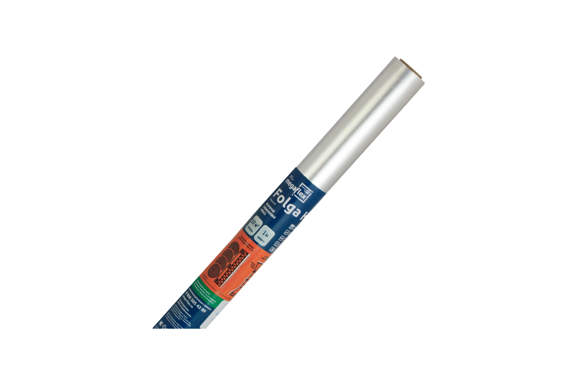 Фольга для бани, сауны Megaflex НГ 1х10 м, 10 кв. м FOING.100.10