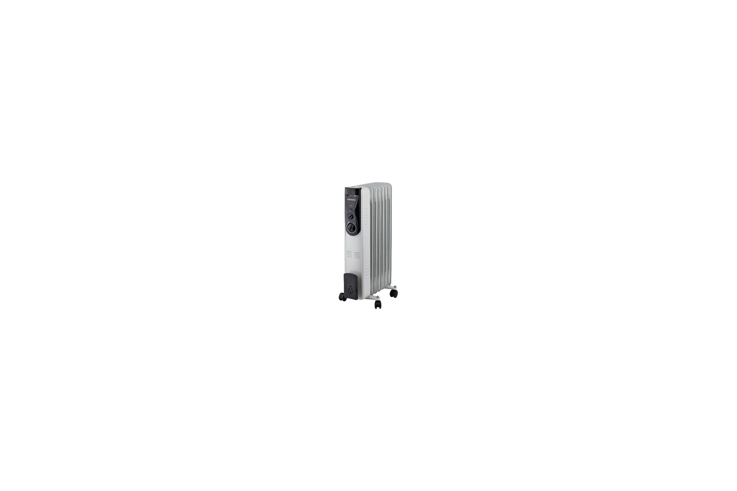 Масляный обогреватель высокой эффективности SONNEN Dfb-07bs, 1500 Вт, 7 секций, 5 маслоканалов, 455312