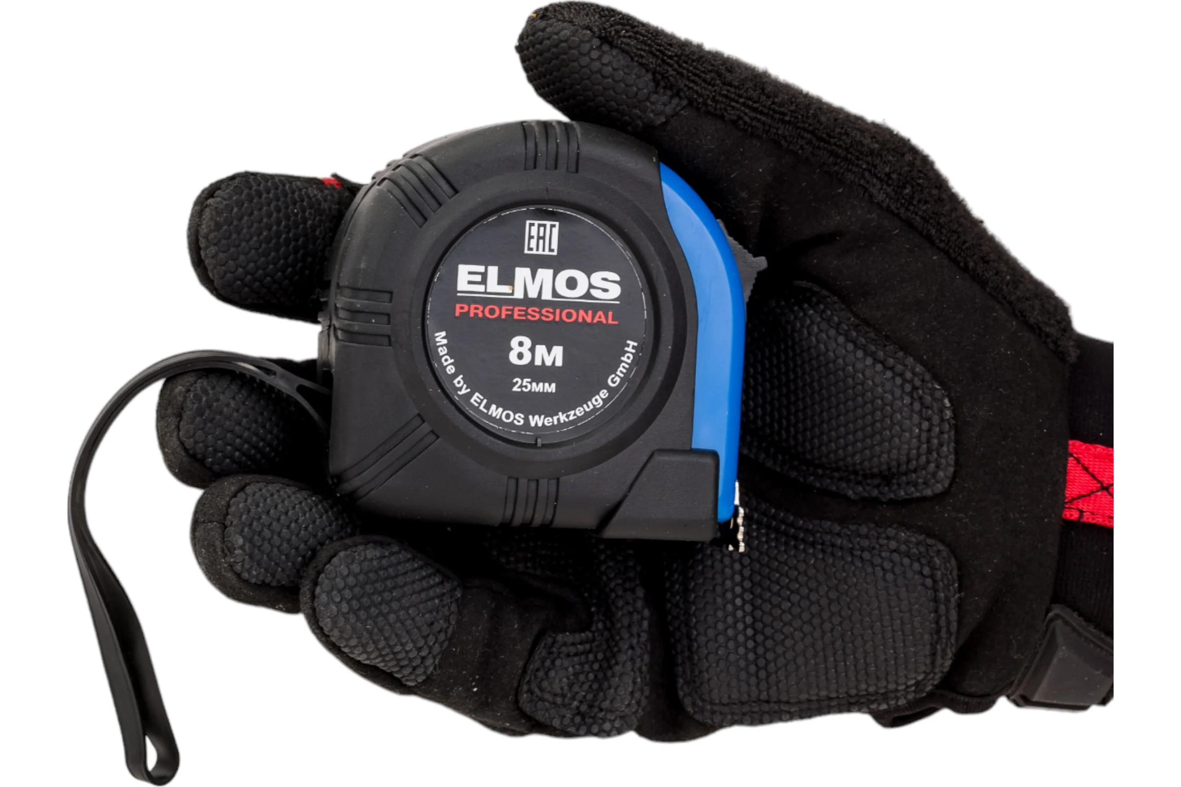 Рулетка Elmos 8 м, 25 мм, магнит, обрезиненная e70 514