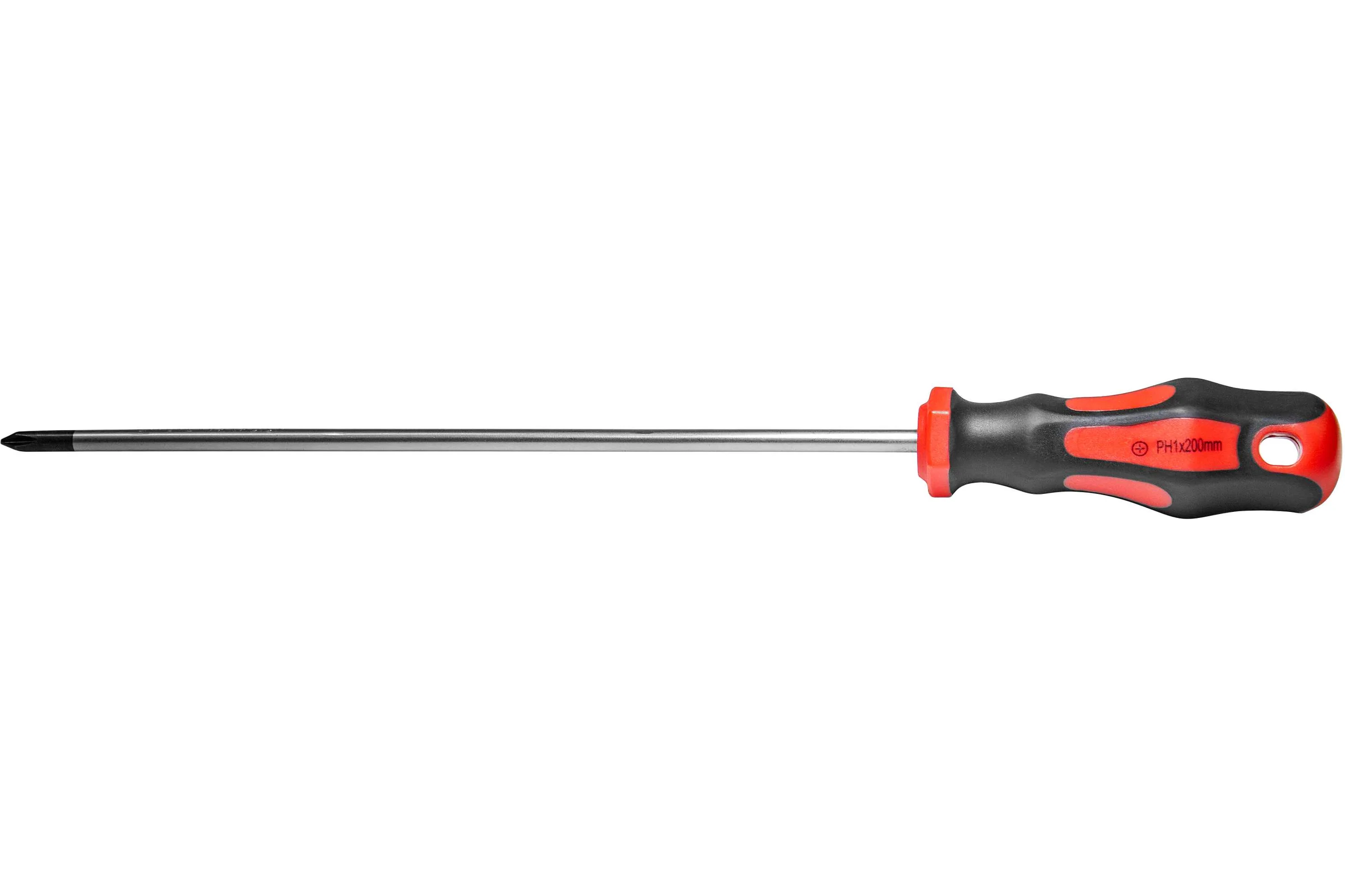 Отвертка с крестовым шлицем Промлайн PH1x200 мм, сталь CrV. ПЛ024508_z022