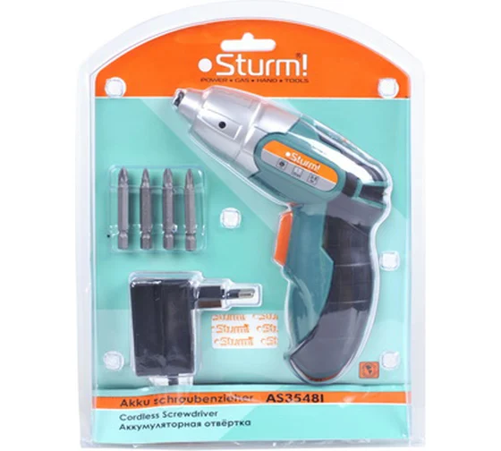 Аккумуляторная отвертка Sturm AS3548I