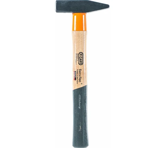 Слесарный молоток PICARD 12 SecuTec с рукояткой из гикори, 1000 г, 360 мм, DIN 1041 PI-00012021000