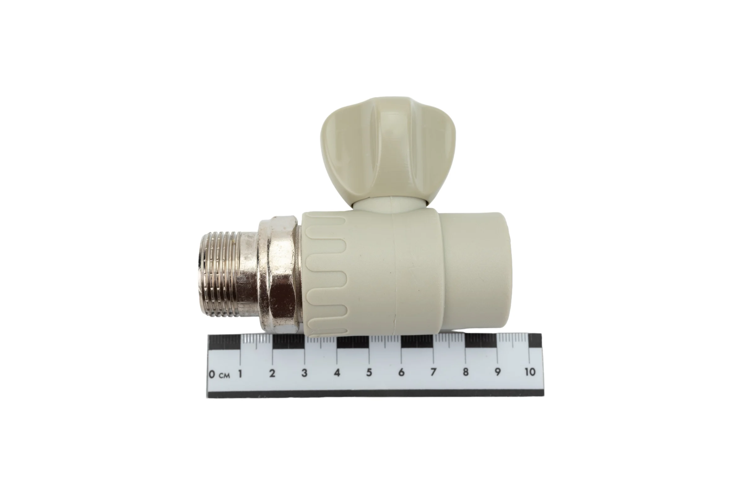 Шаровой кран для радиатора Kalde прямой 25x3/4 серый 3.4070.19.025