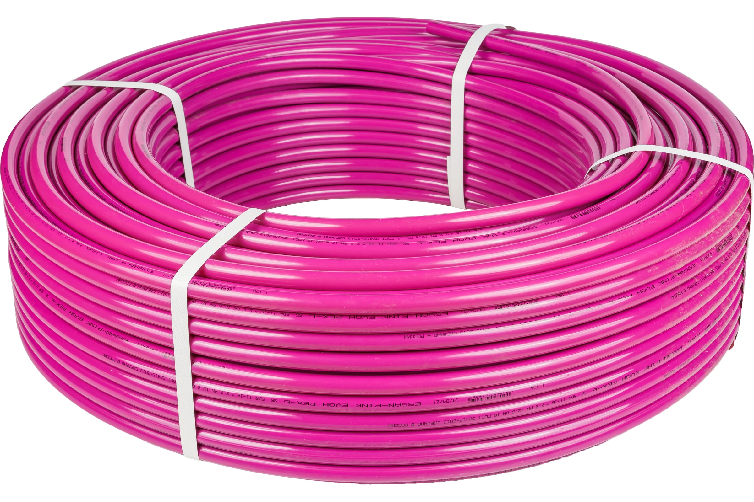 Труба из сшитого полиэтилена ESSAN СТ PINK EVOH PEX-b 16x2.2, фиолетовый, 200 м ГОСТ32415-2013 13021990