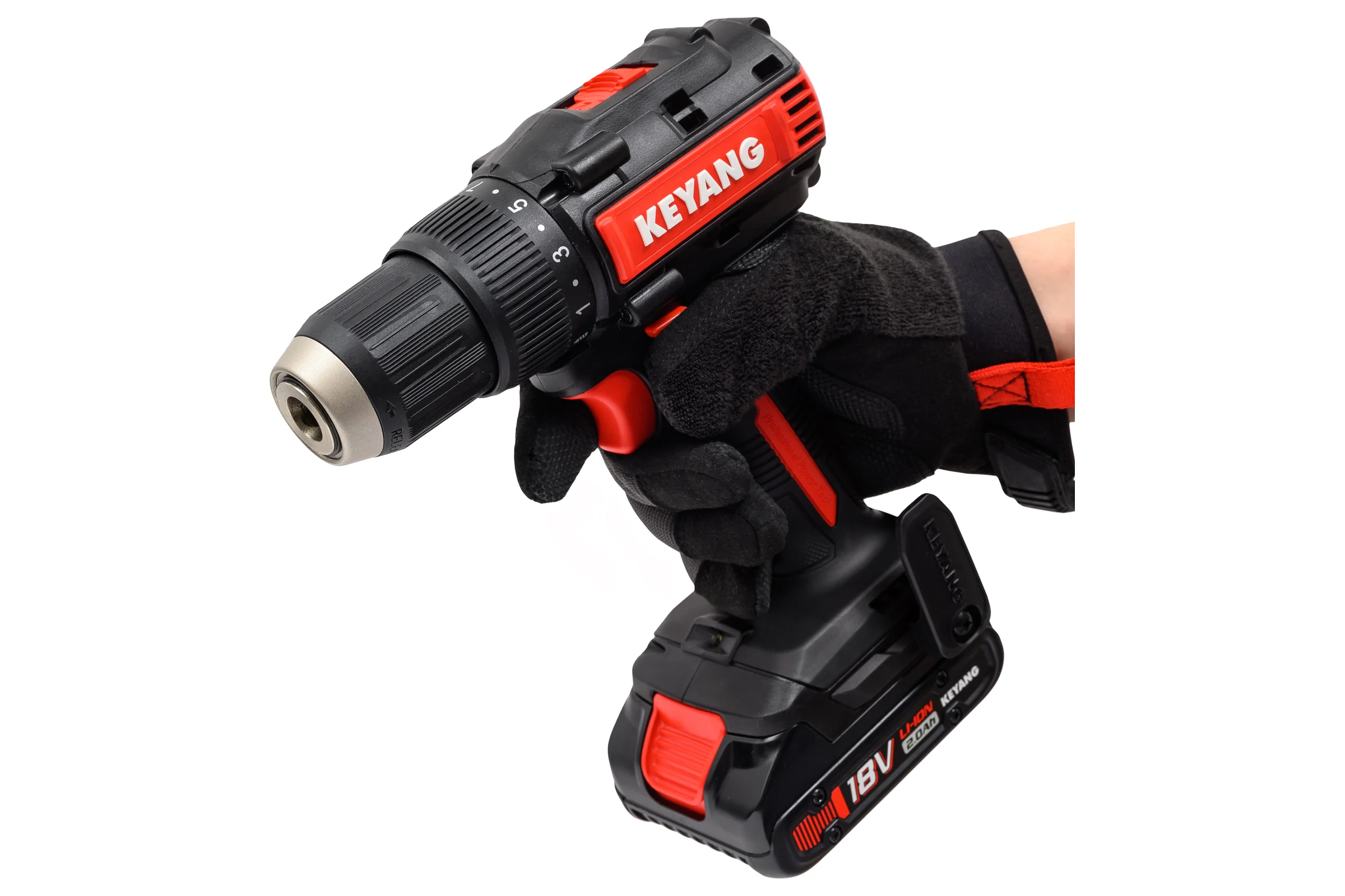 Бесщеточный аккумуляторный шуруповерт KEYANG DD18BL-W (Set)