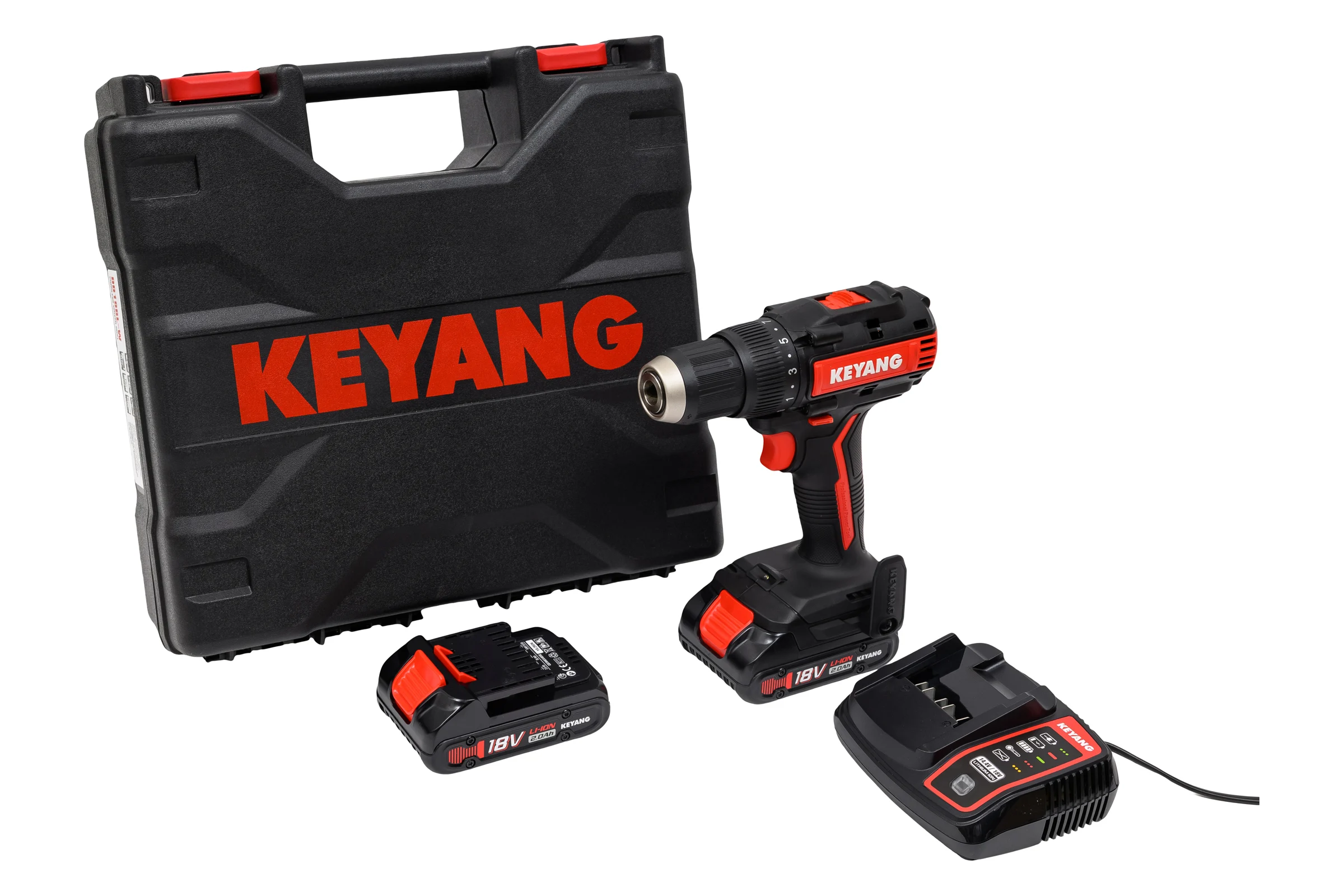 Бесщеточный аккумуляторный шуруповерт KEYANG DD18BL-W (Set)