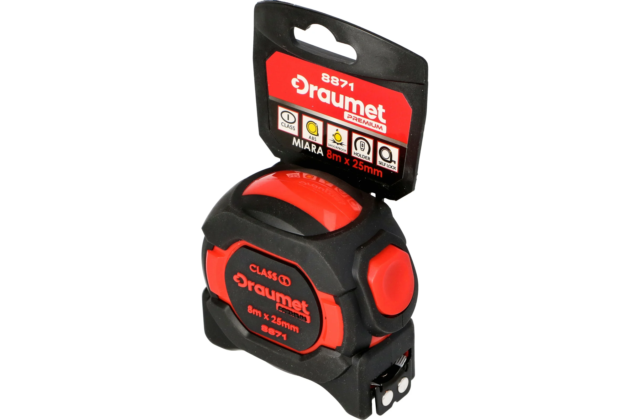 Рулетка DRAUMET PREMIUM, 8 м x 25 мм, 8871, DP340-03