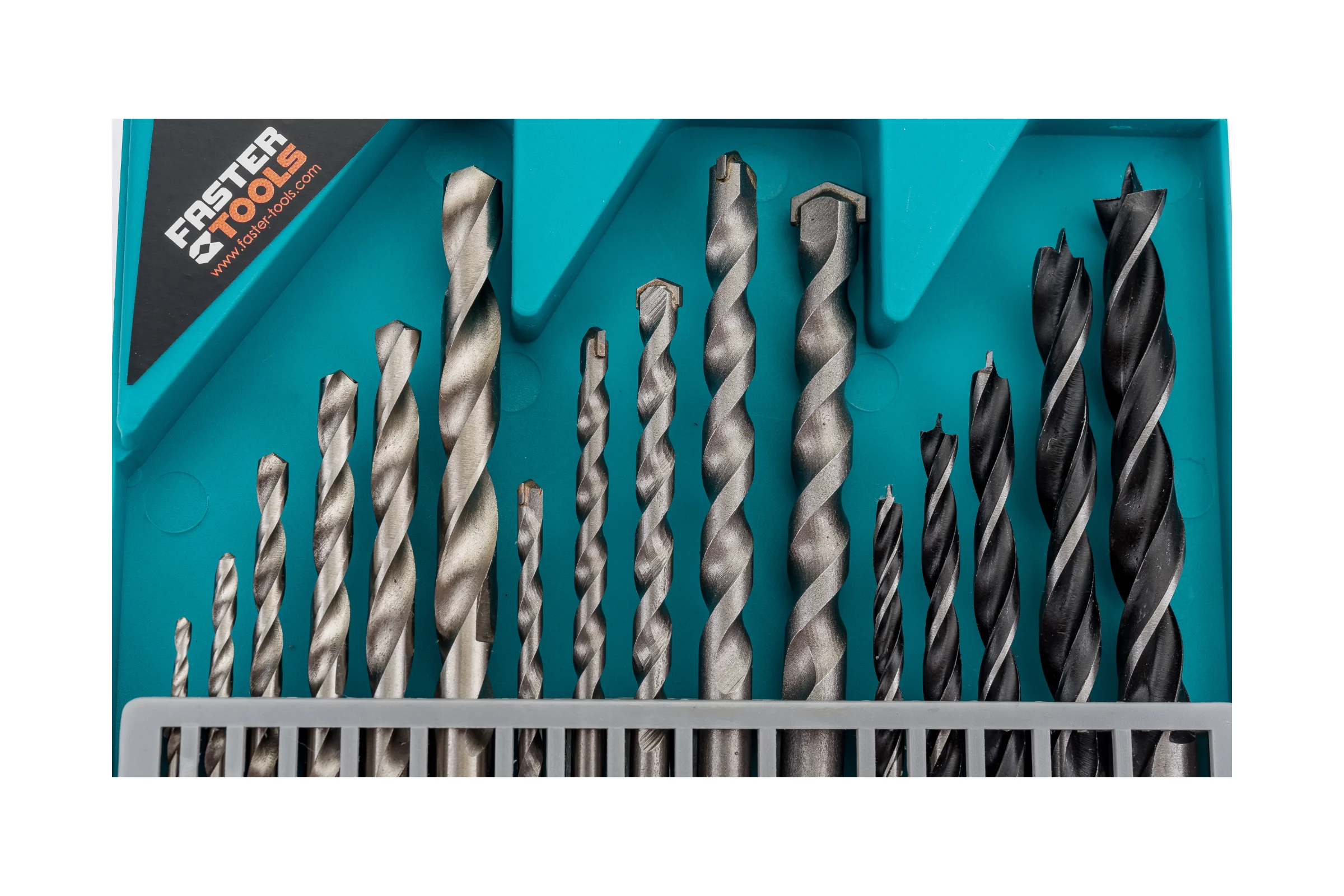 Набор сверл 16 шт FASTER TOOLS 6643