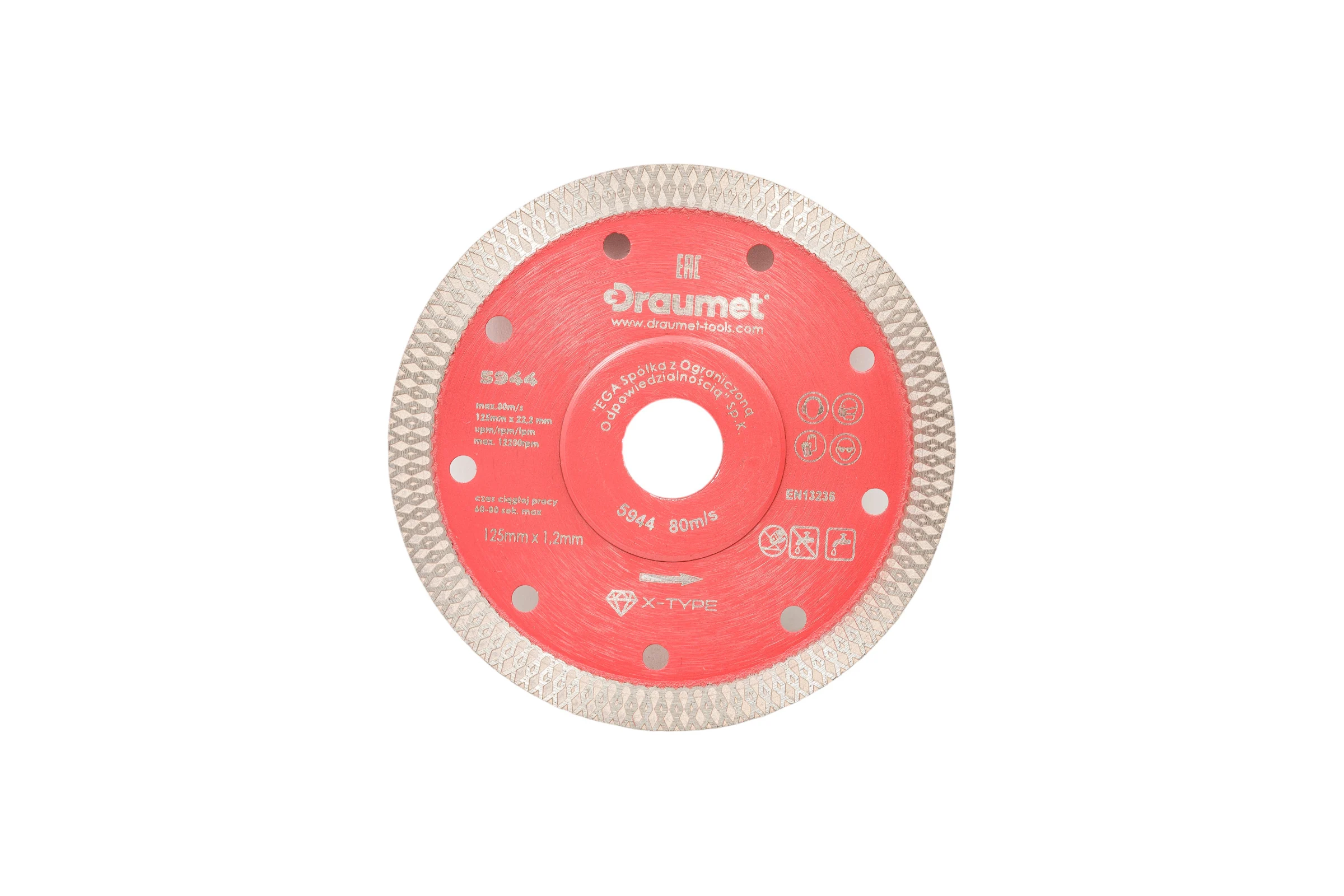 Диск алмазный X-Type 125x1.2х22.2 мм DRAUMET 5944