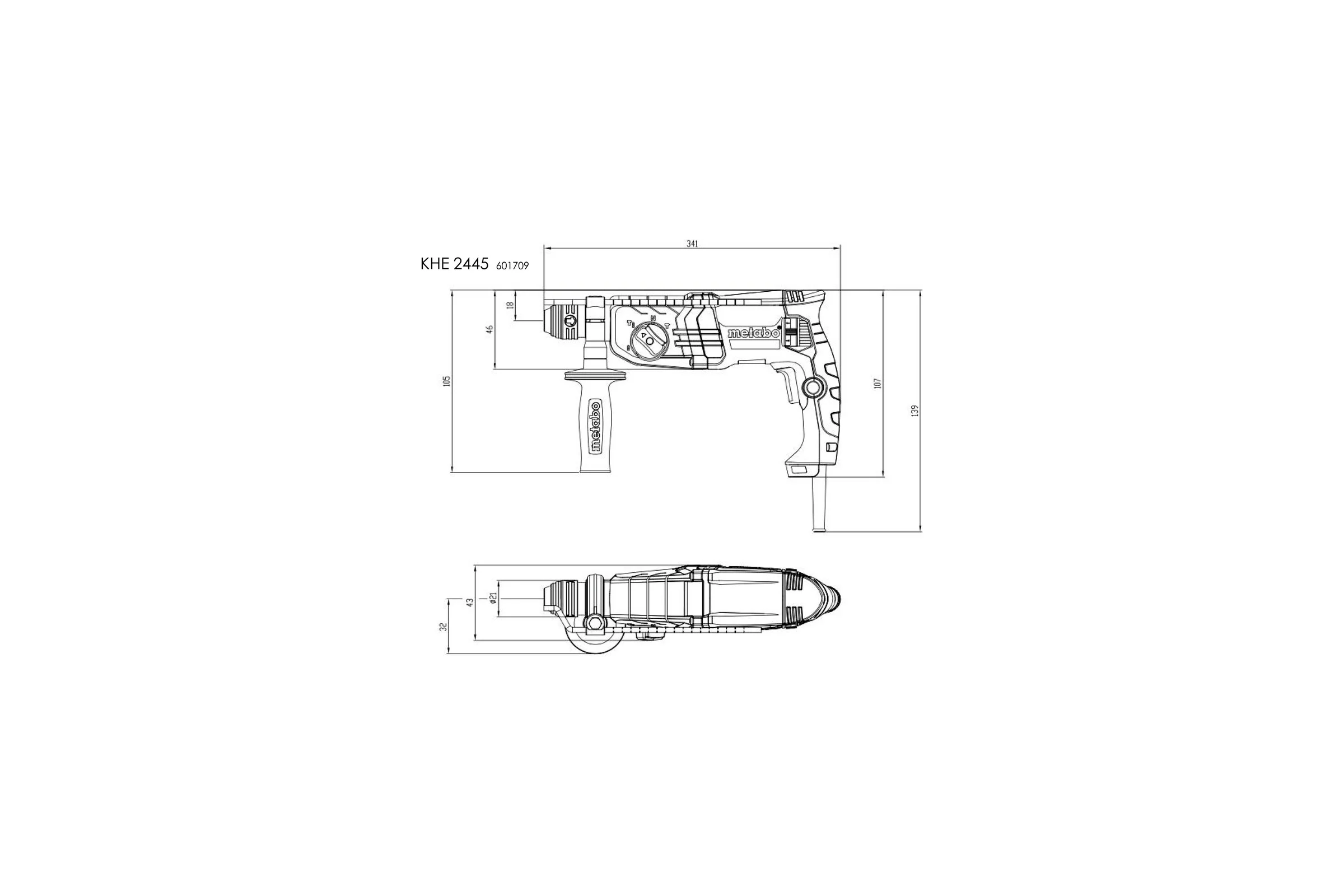 Перфоратор METABO KHE 2445 601709500