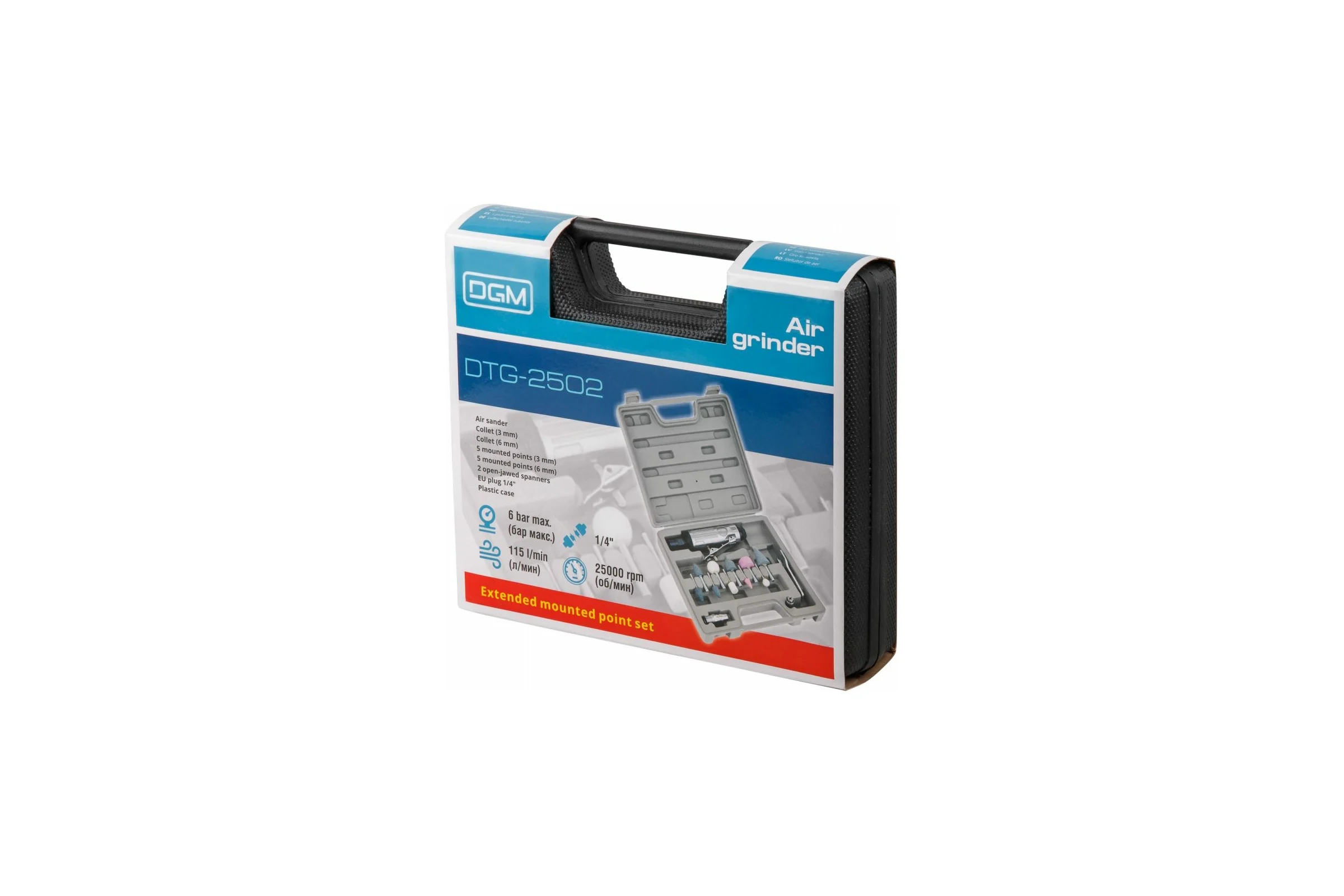 Прямая пневмошлифмашина DGM DTG-2502