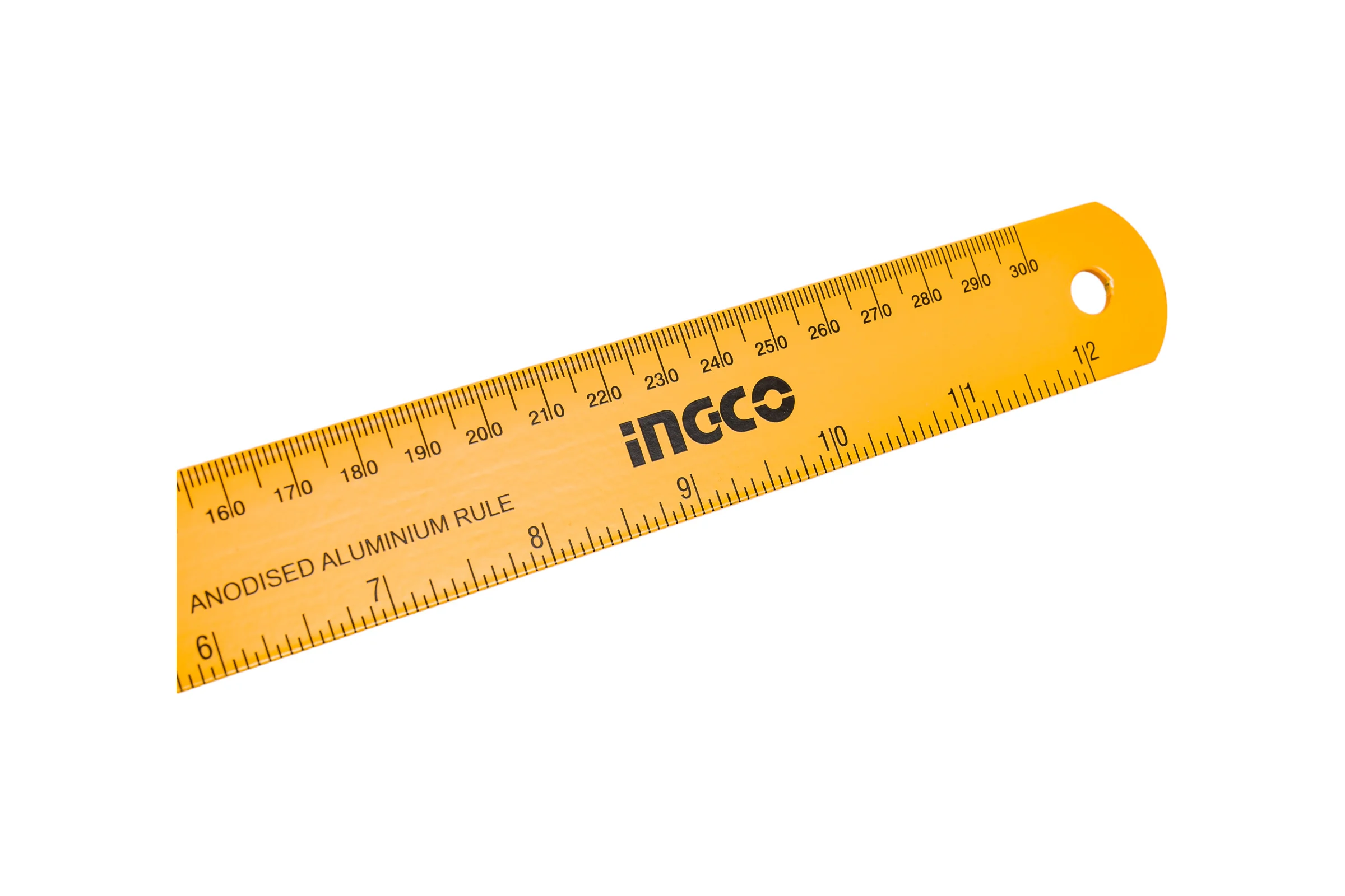 Линейка INGCO из анодированного алюминия, 300x30x0,7 мм HSR23002