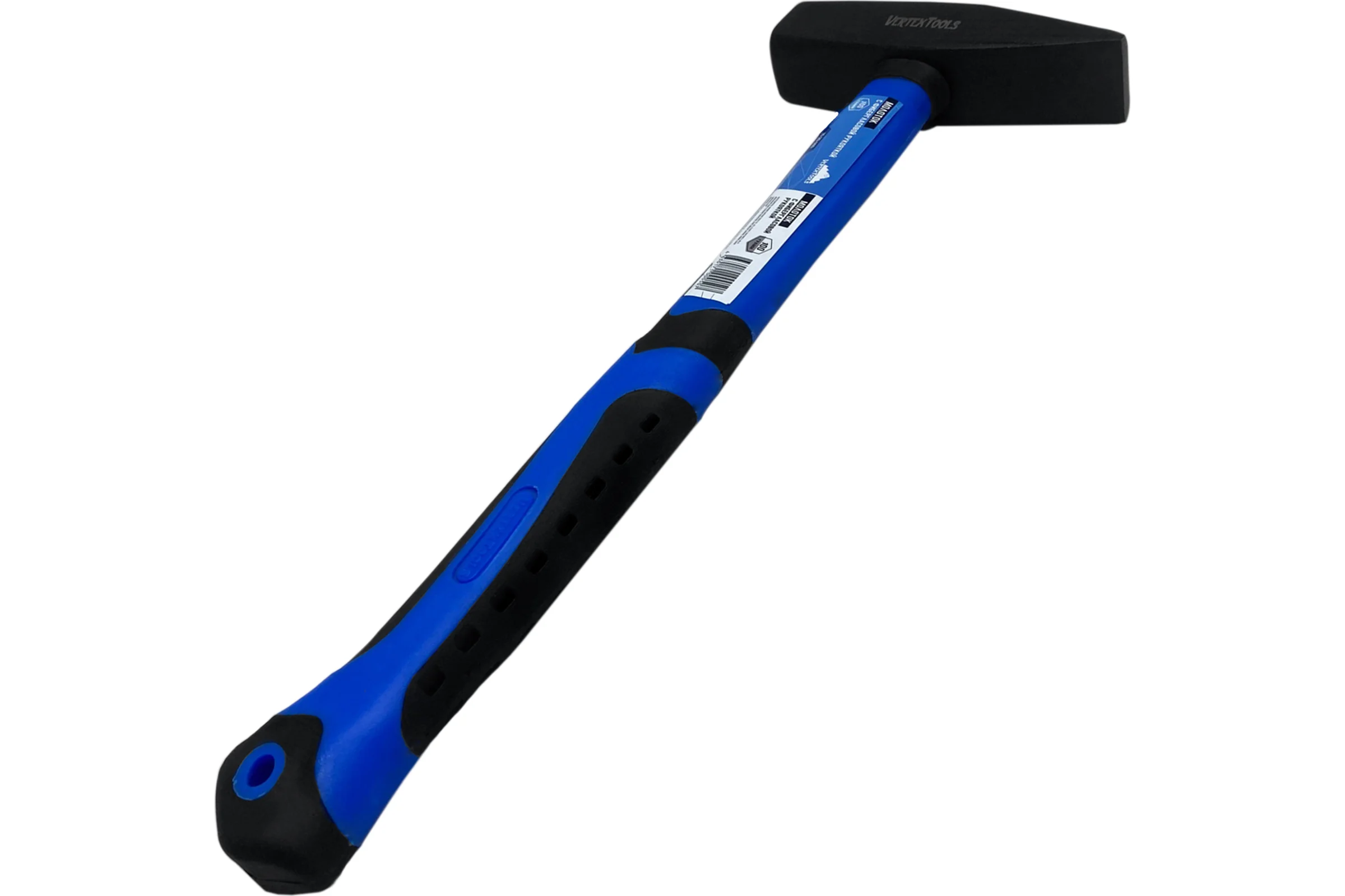 Слесарный молоток vertextools 100 г, фибергласовая обрезиненная рукоятка 10-20-100