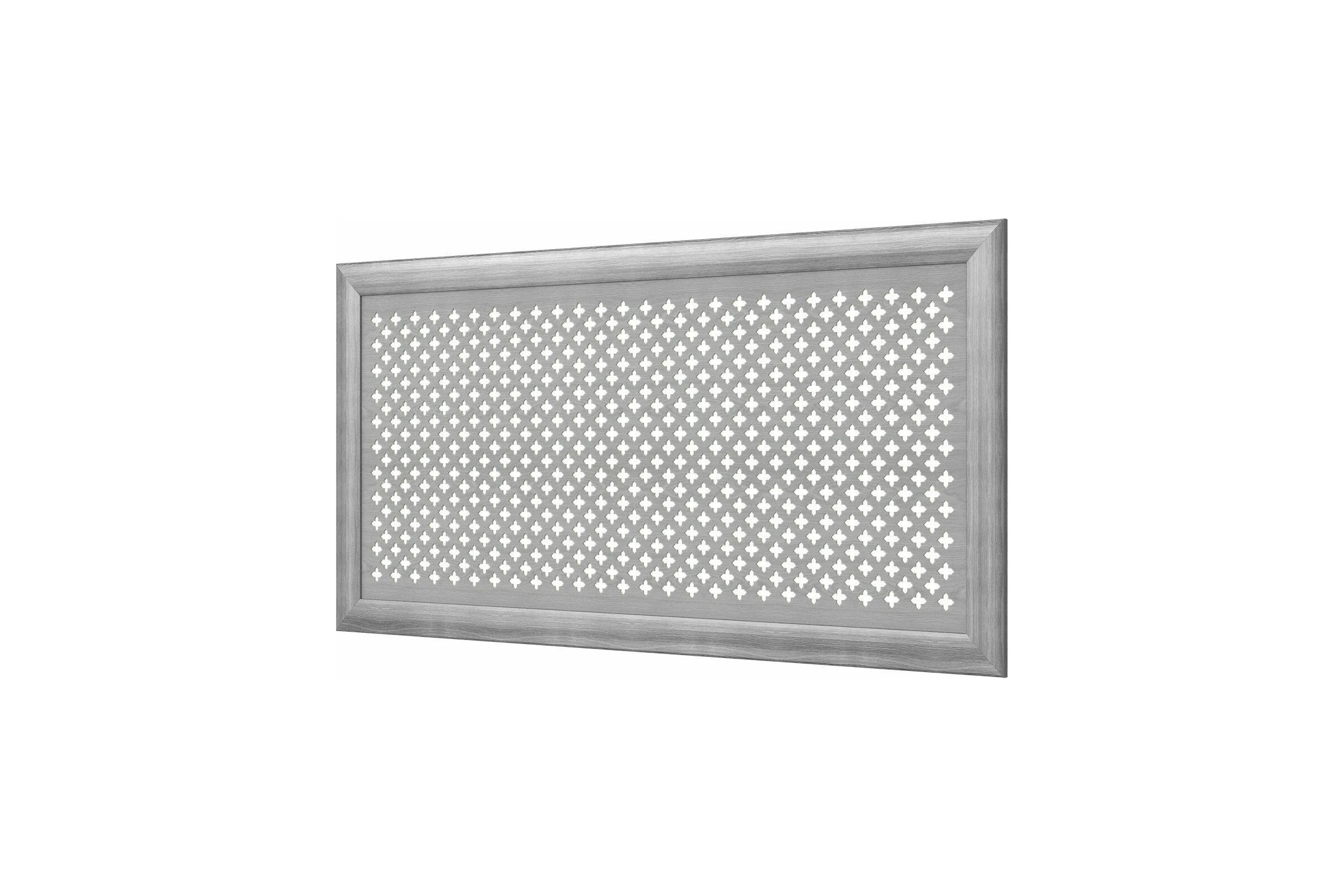 Декоративный экран для радиаторов и батарей Cosca Decor Модерн 600x1200 мм, дуб серый, готика, с рамкой СПБ072552