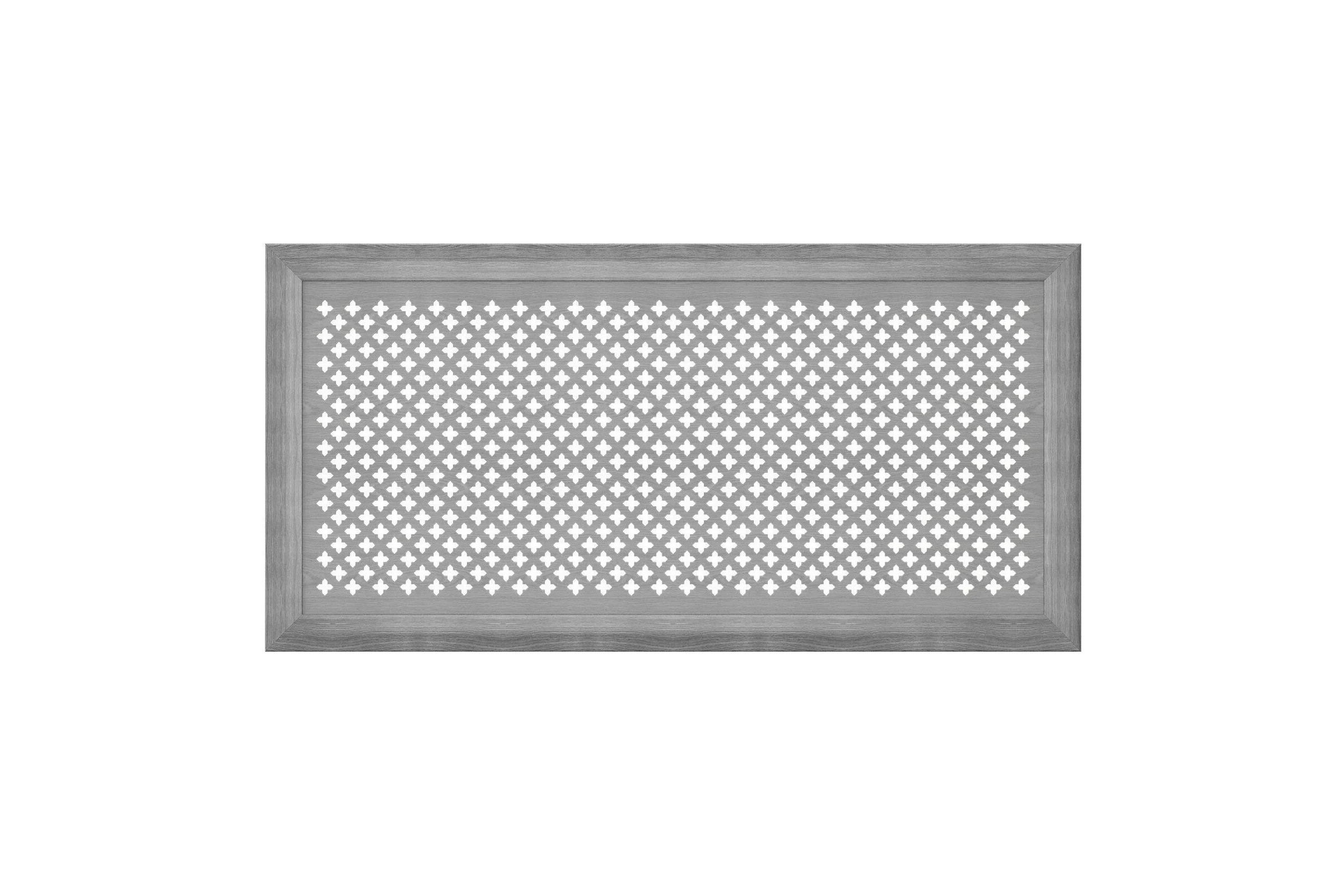 Декоративный экран для радиаторов и батарей Cosca Decor Модерн 600x1200 мм, дуб серый, готика, с рамкой СПБ072552