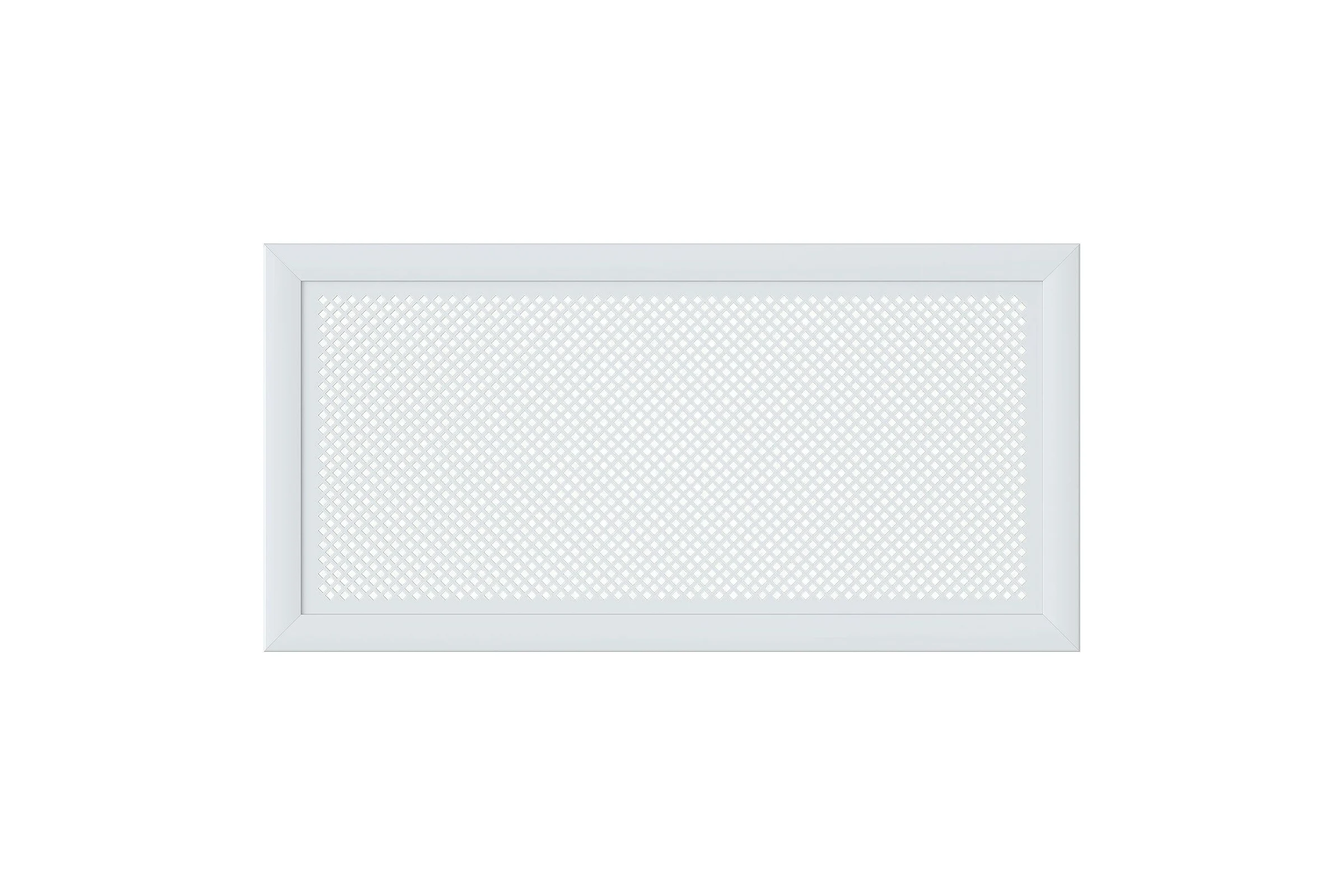 Декоративный экран для радиаторов и батарей Cosca Decor Модерн 600x1200 мм, белый, дедало, с рамкой СПБ002096