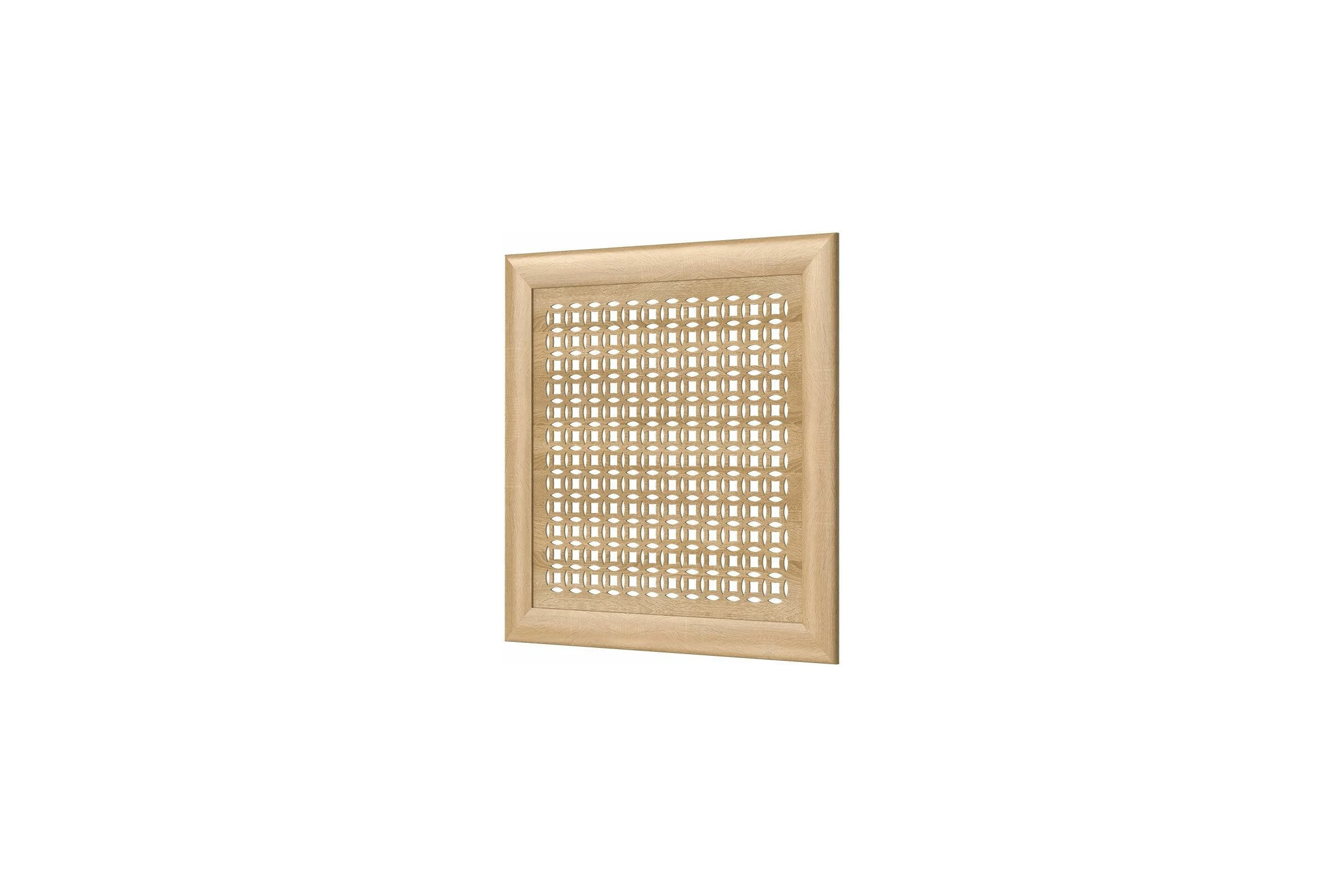 Декоративный экран для радиаторов и батарей Cosca Decor Модерн 600x600 мм, дуб сонома, сусанна, с рамкой СПБ072547