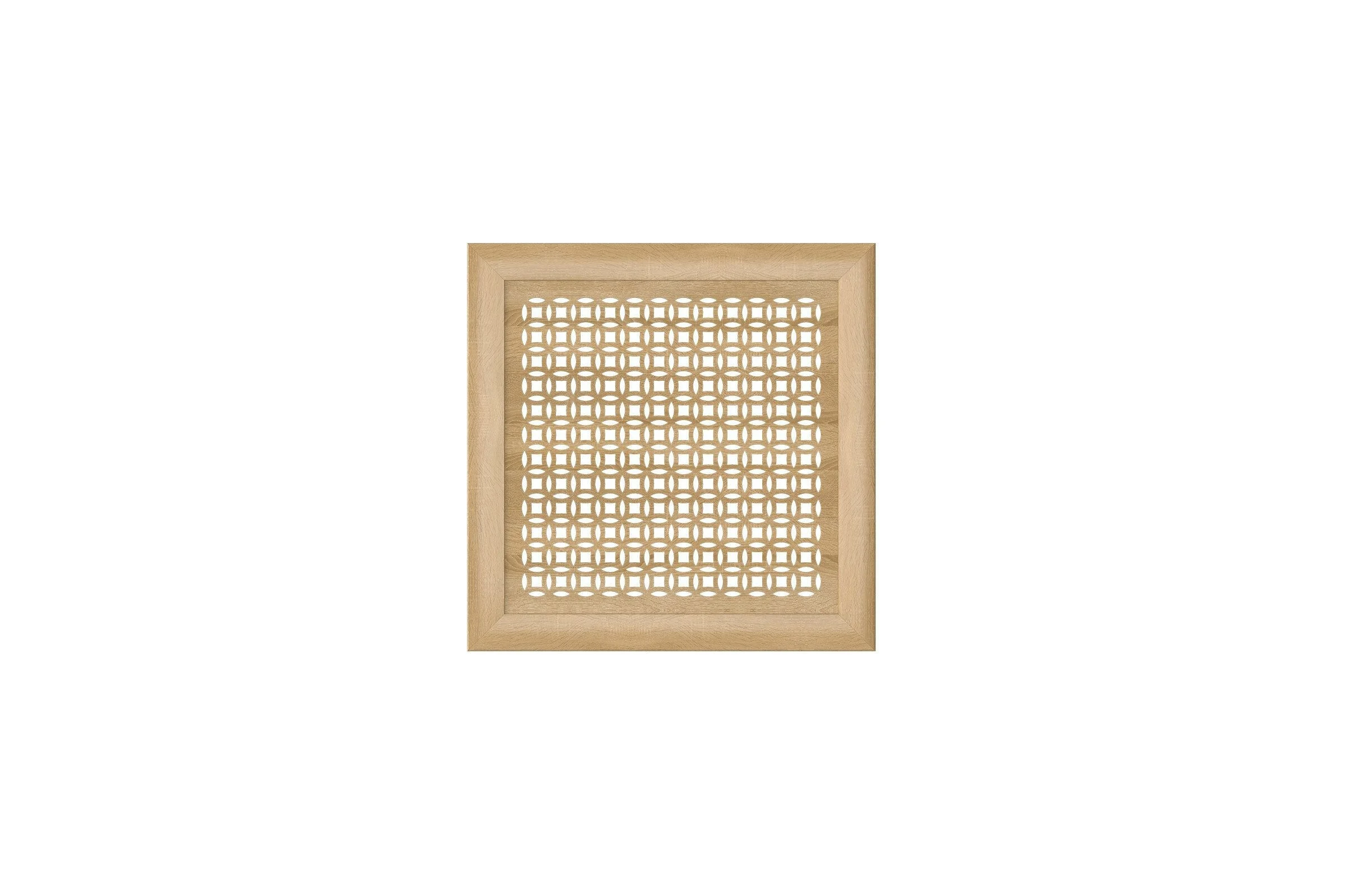 Декоративный экран для радиаторов и батарей Cosca Decor Модерн 600x600 мм, дуб сонома, сусанна, с рамкой СПБ072547