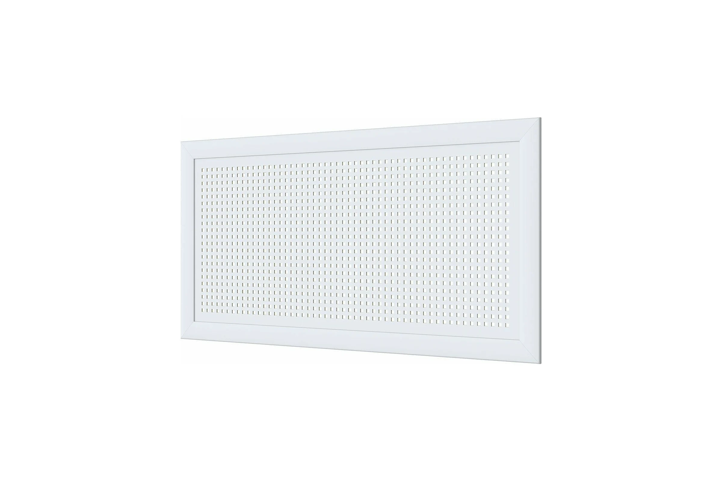 Декоративный экран для радиаторов и батарей Cosca Decor Модерн 600x1200 мм, белый, квадро 10-20, с рамкой СПБ004384