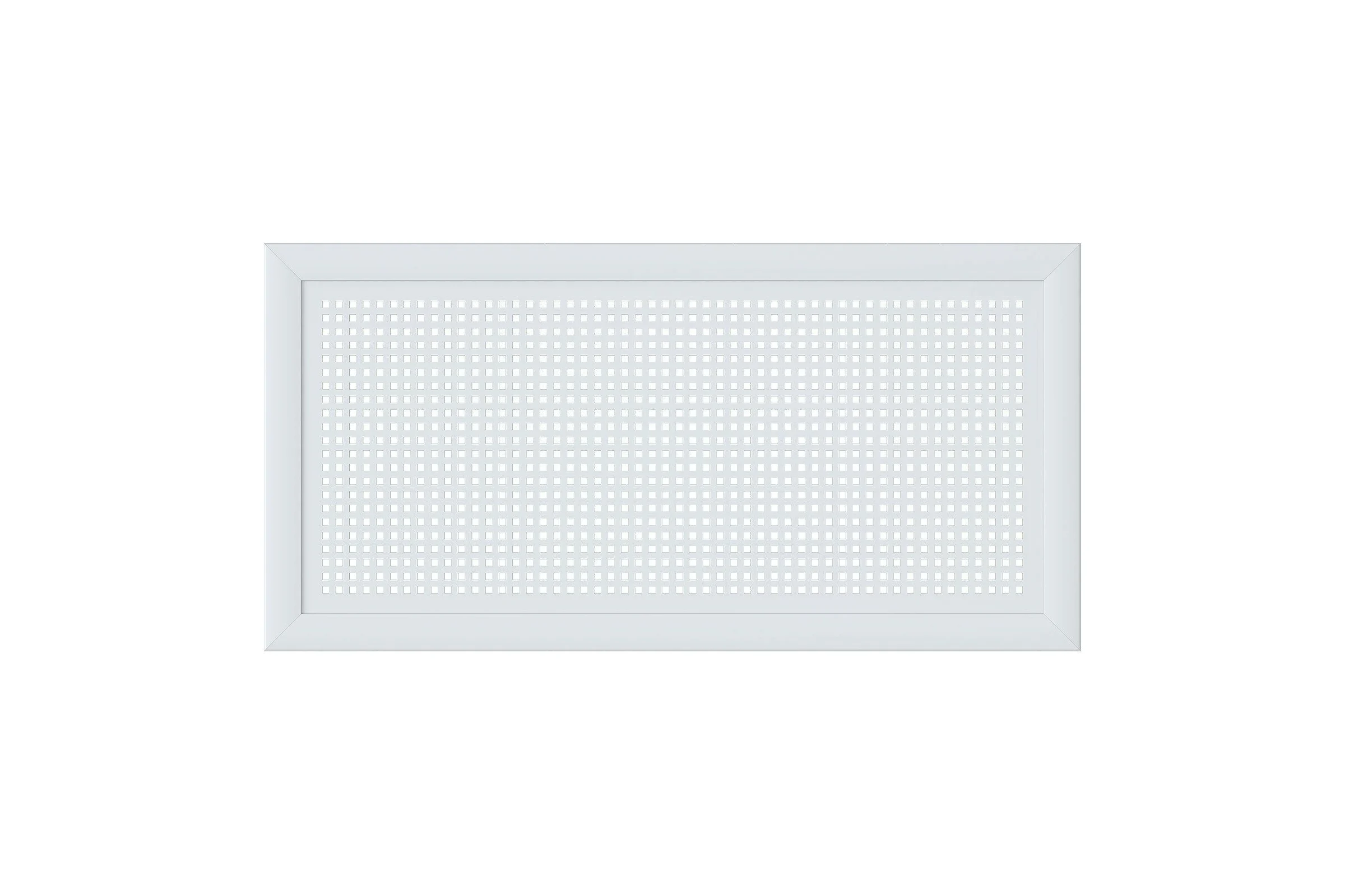 Декоративный экран для радиаторов и батарей Cosca Decor Модерн 600x1200 мм, белый, квадро 10-20, с рамкой СПБ004384