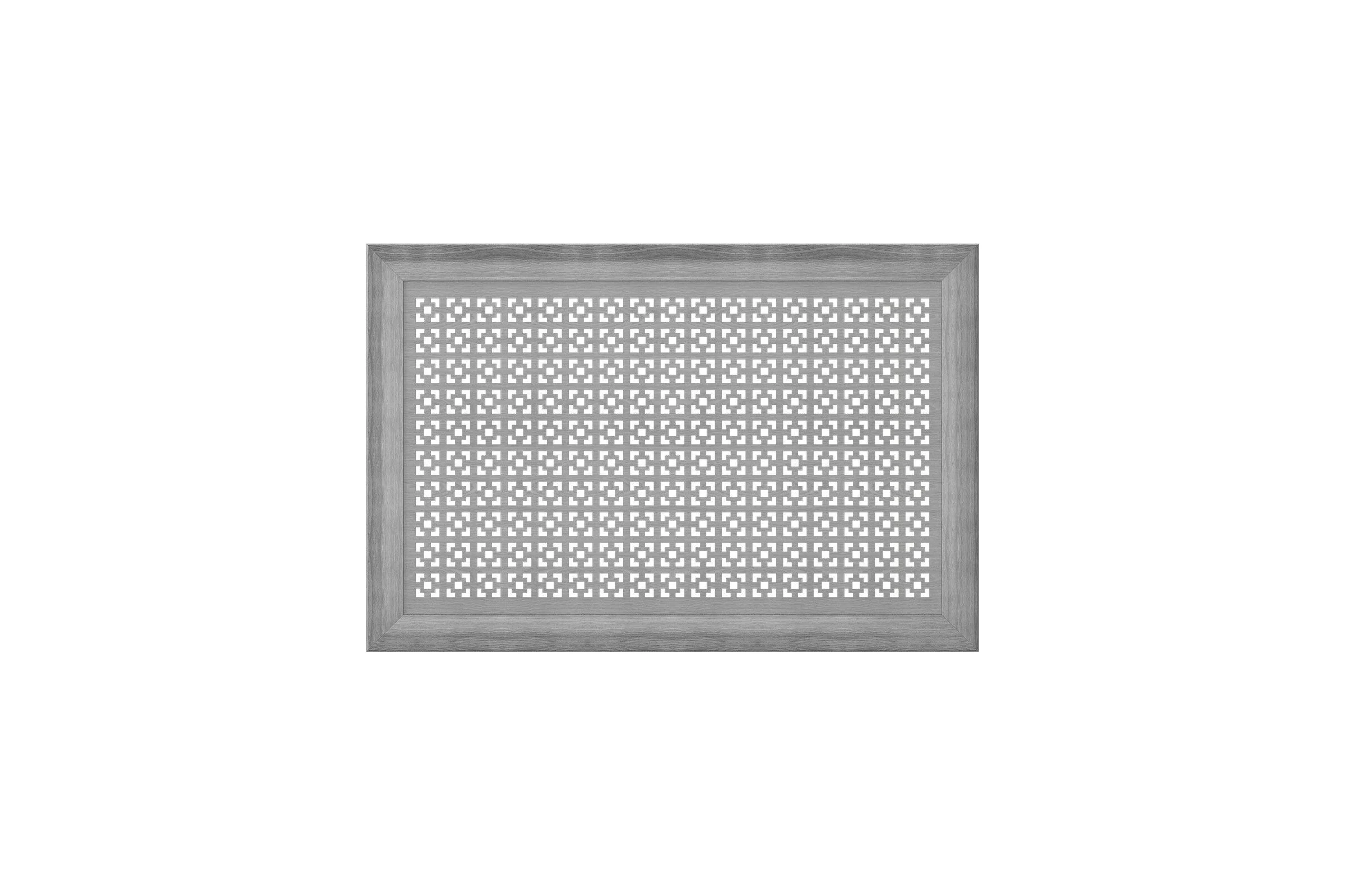 Декоративный экран для радиаторов и батарей Cosca Decor Модерн 600x900 мм, дуб серый, дамаско, с рамкой СПБ072576