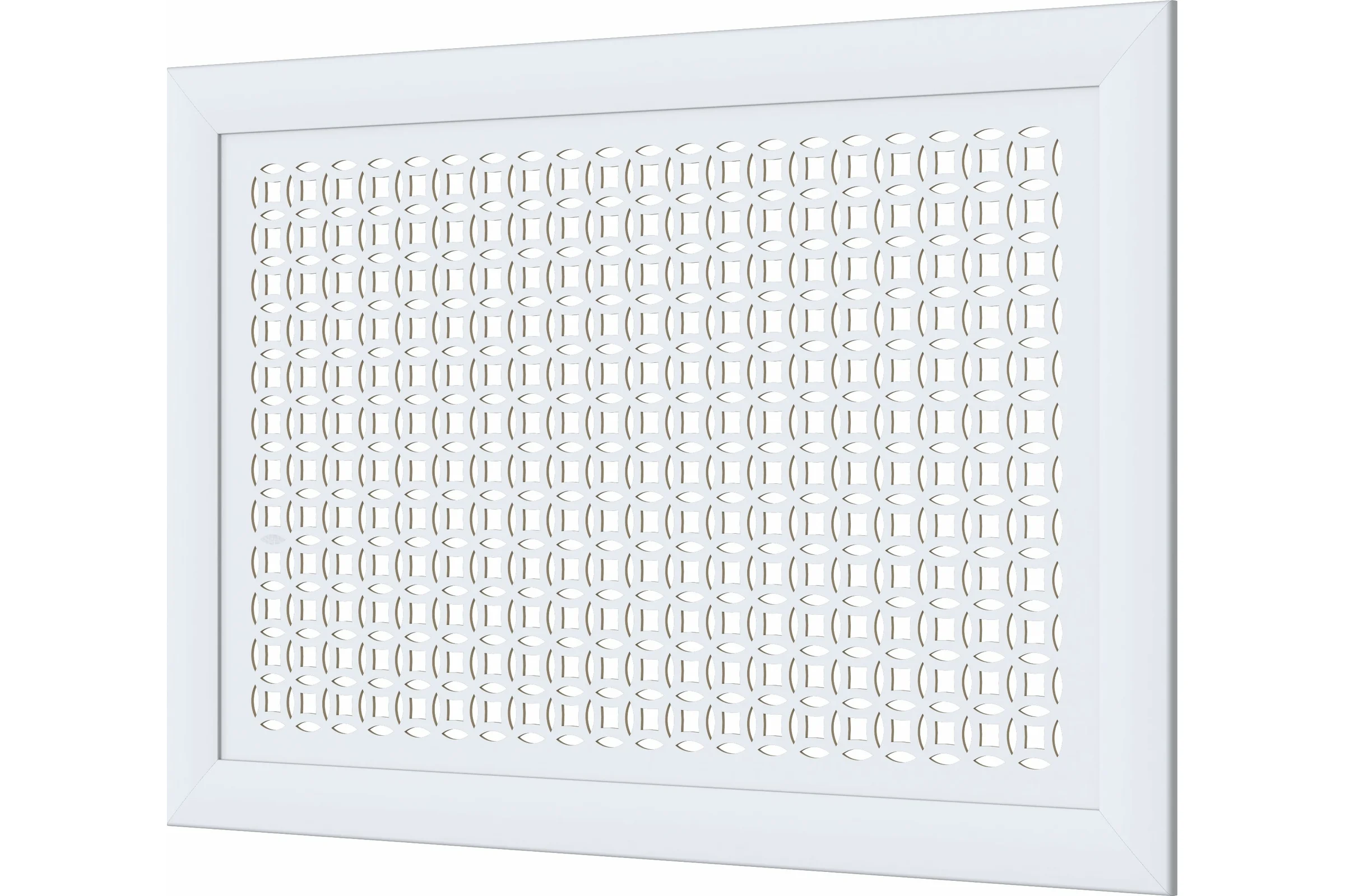 Декоративный экран для радиаторов и батарей Cosca Decor Модерн 600x900 мм, белый, сусанна, с рамкой СПБ072545