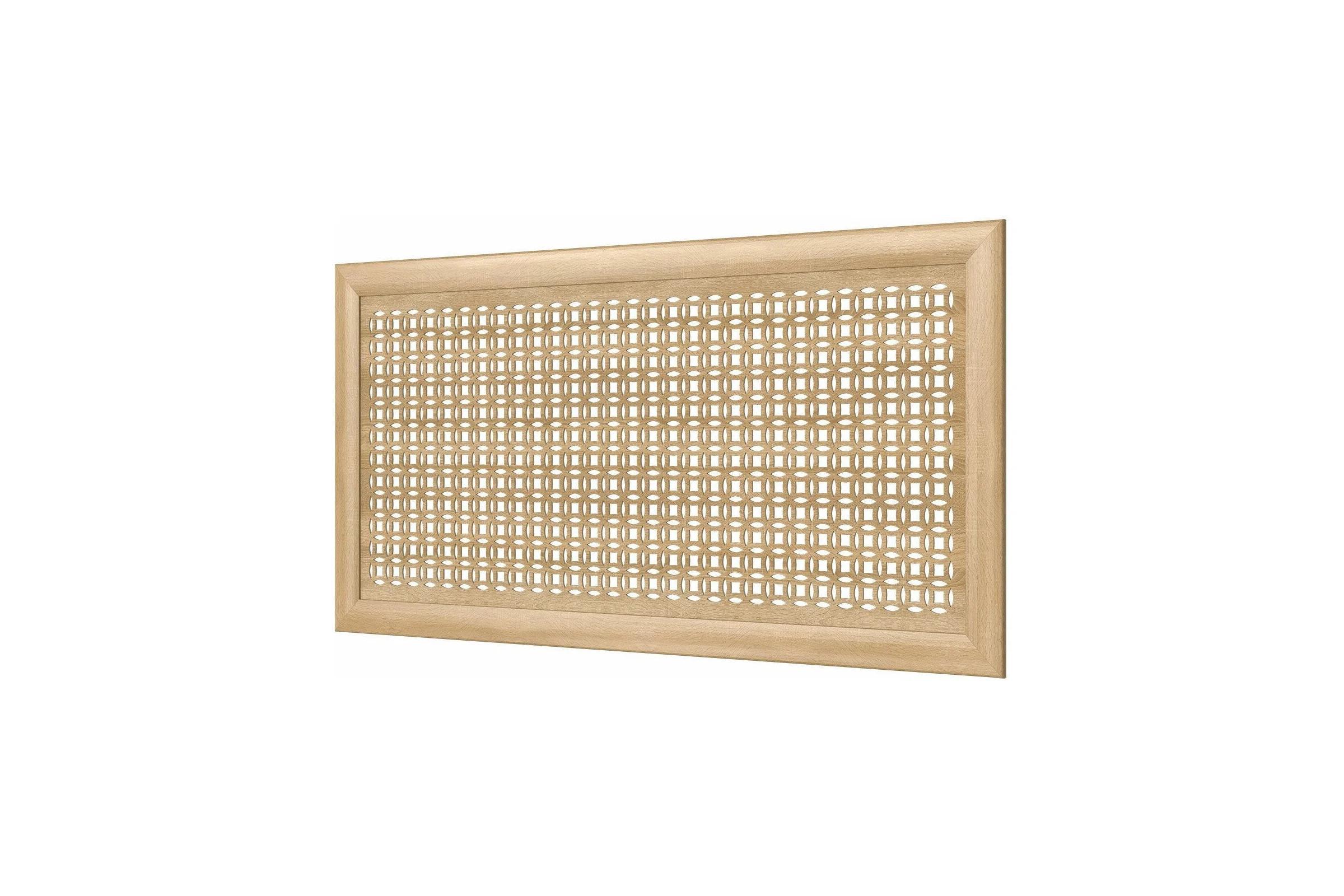 Декоративный экран для радиаторов и батарей Cosca Decor Модерн 600x1200 мм, дуб сонома, сусанна, с рамкой СПБ072549