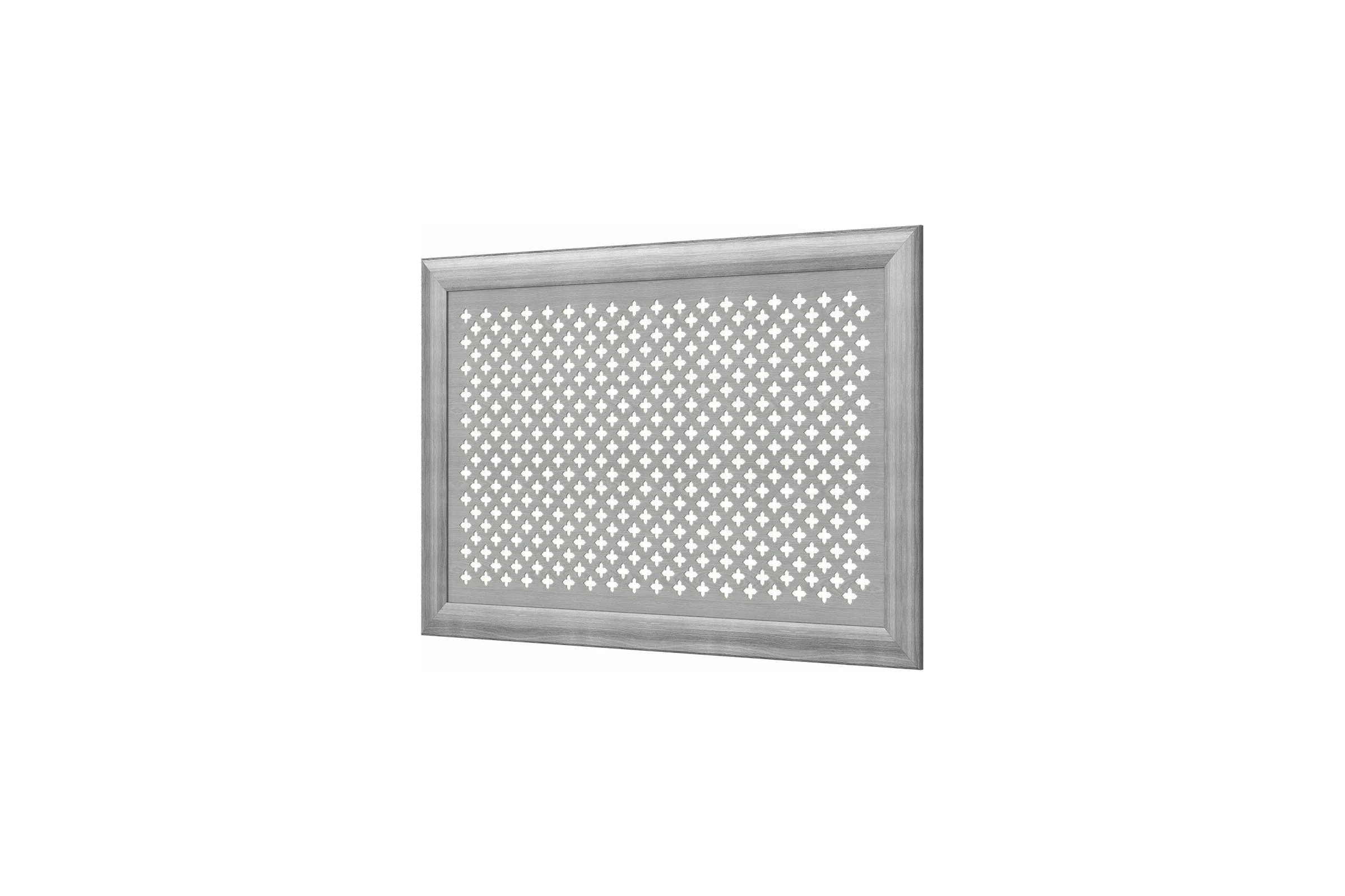 Декоративный экран для радиаторов и батарей Cosca Decor Модерн 600x900 мм, дуб серый, готика, с рамкой СПБ072551