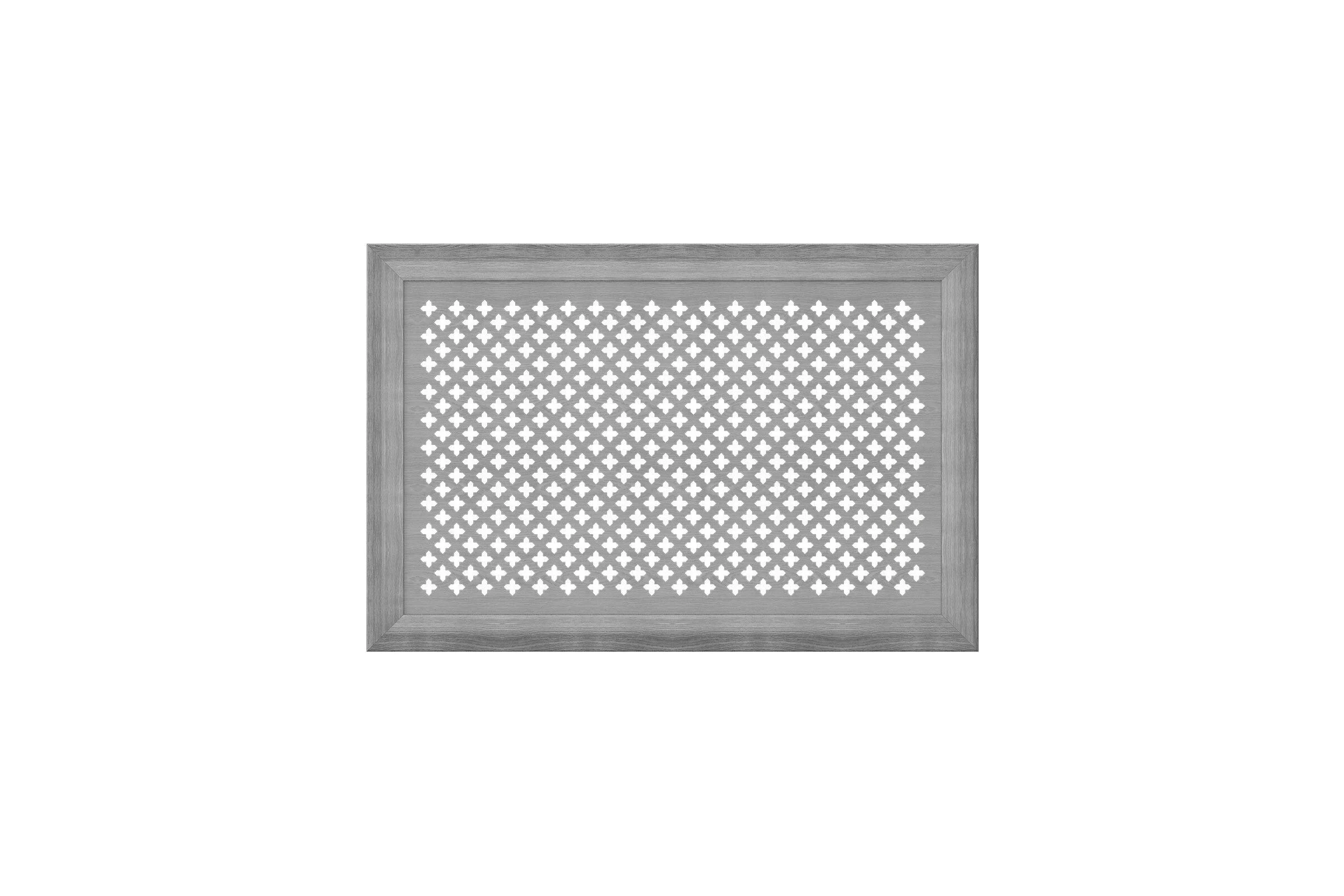 Декоративный экран для радиаторов и батарей Cosca Decor Модерн 600x900 мм, дуб серый, готика, с рамкой СПБ072551