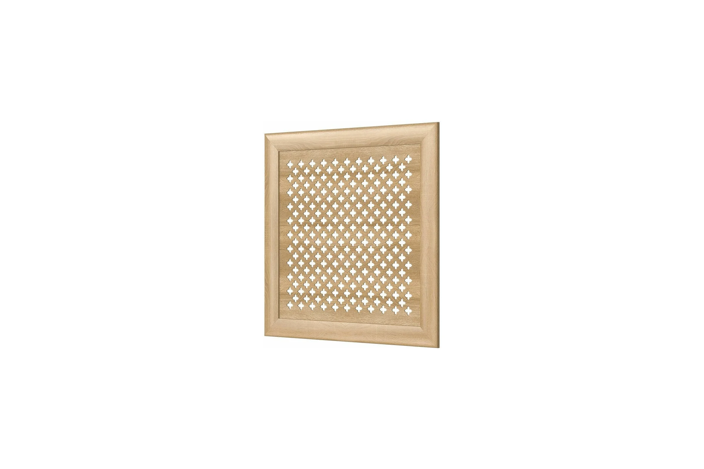 Декоративный экран для радиаторов и батарей Cosca Decor Модерн 600x600 мм, дуб сонома, готика, с рамкой СПБ072585