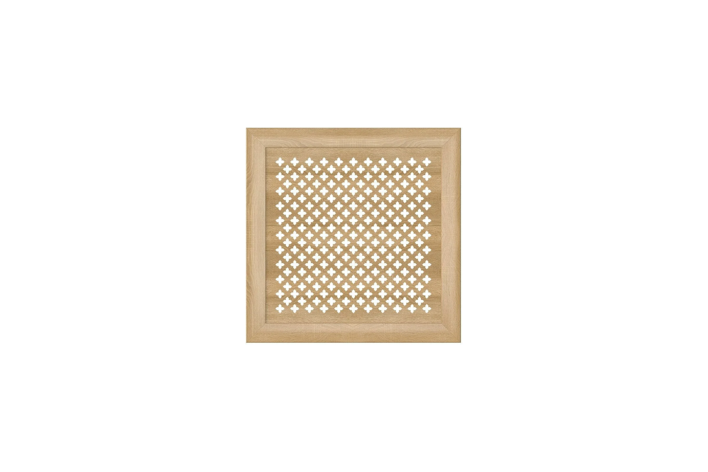 Декоративный экран для радиаторов и батарей Cosca Decor Модерн 600x600 мм, дуб сонома, готика, с рамкой СПБ072585